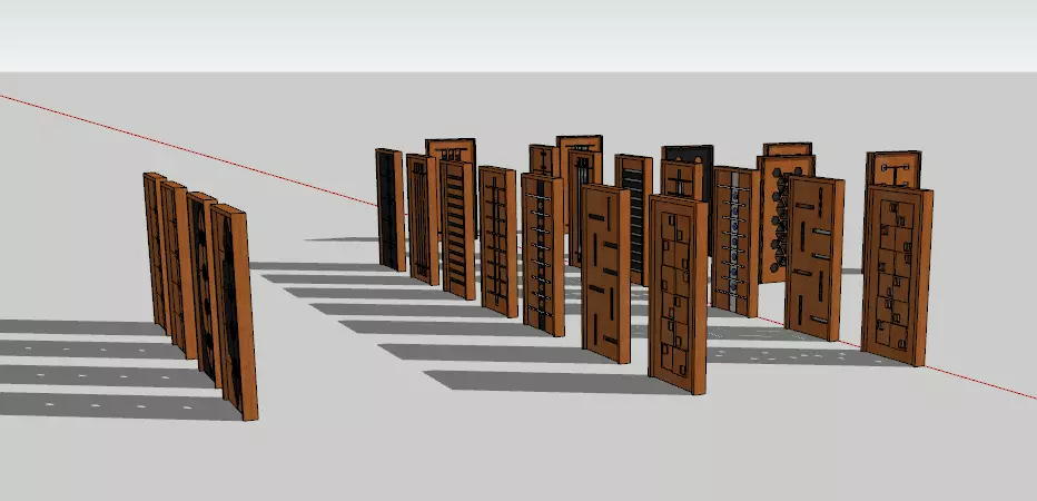 all types of interior doors are available 3D print model
