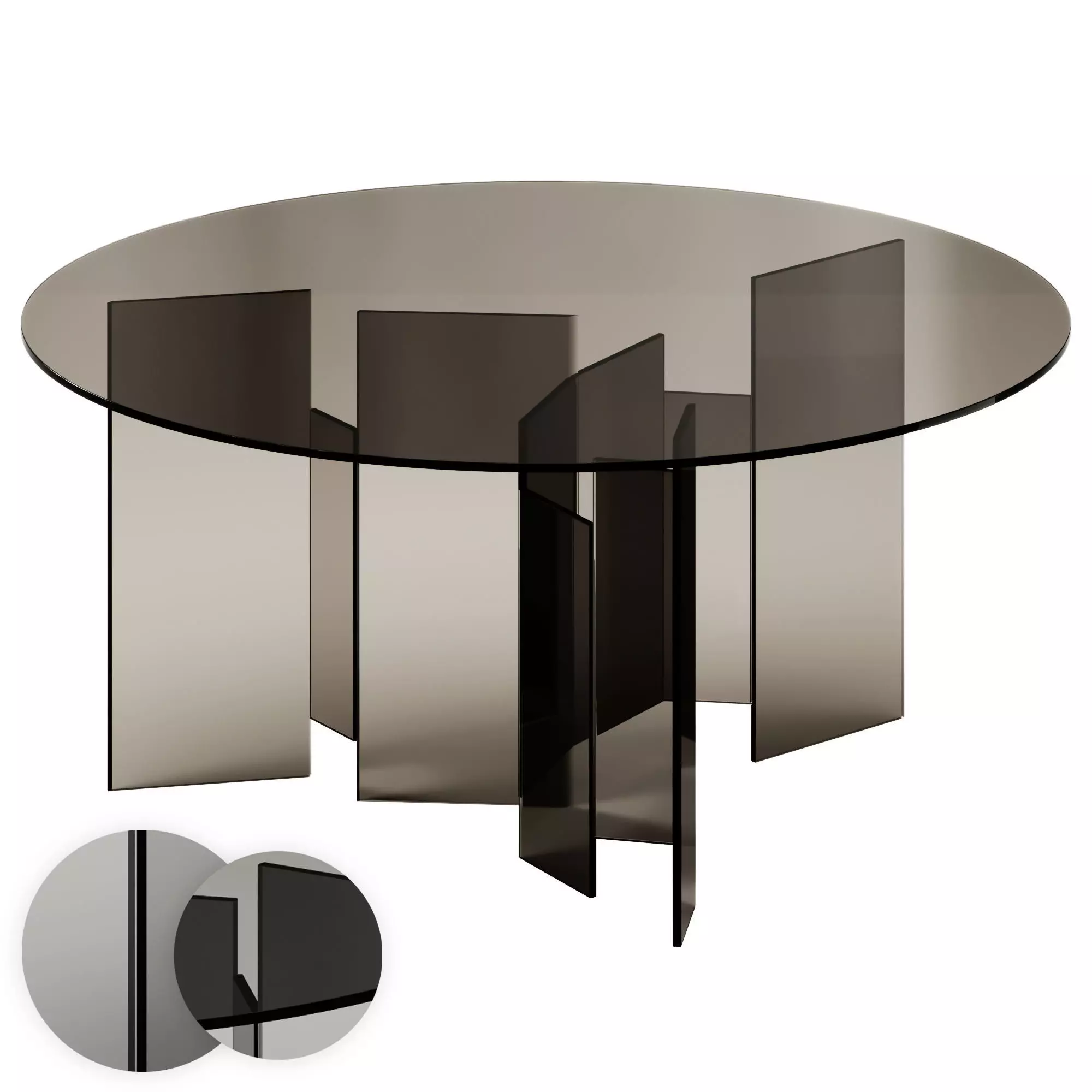 Tonelli Design METROPOLIS Round dining table 3D model_0
