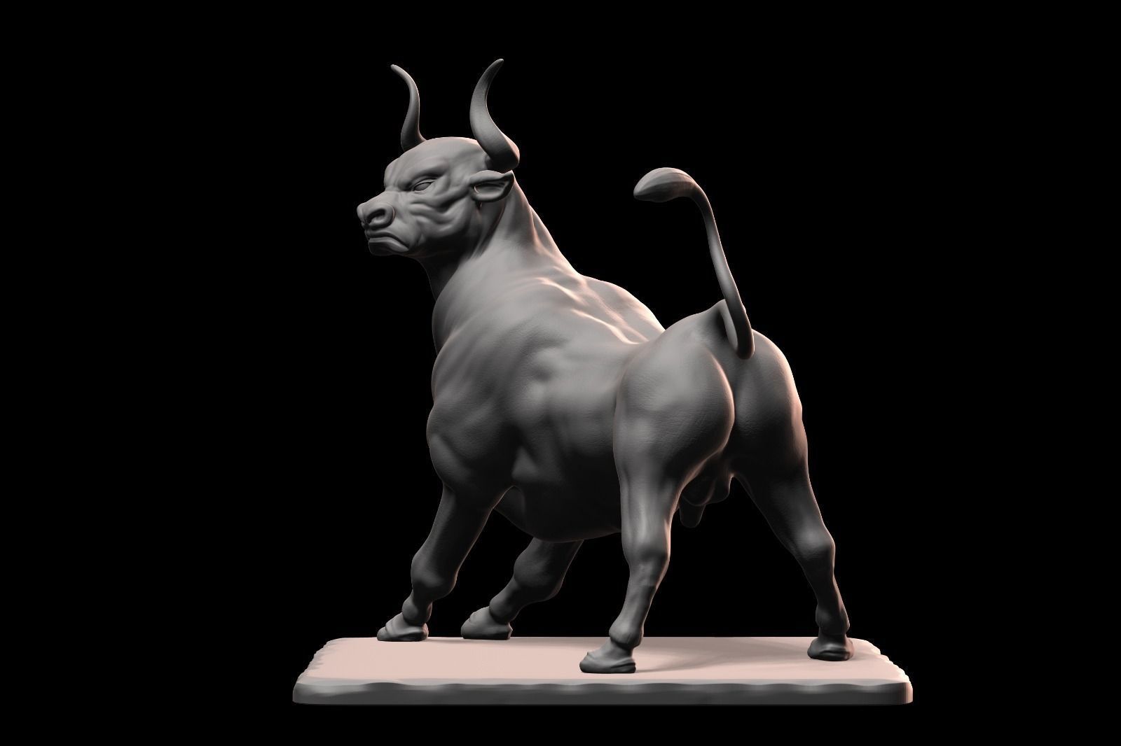 3D Model for 3D Printing - Toro Sculpture 3D print model_3