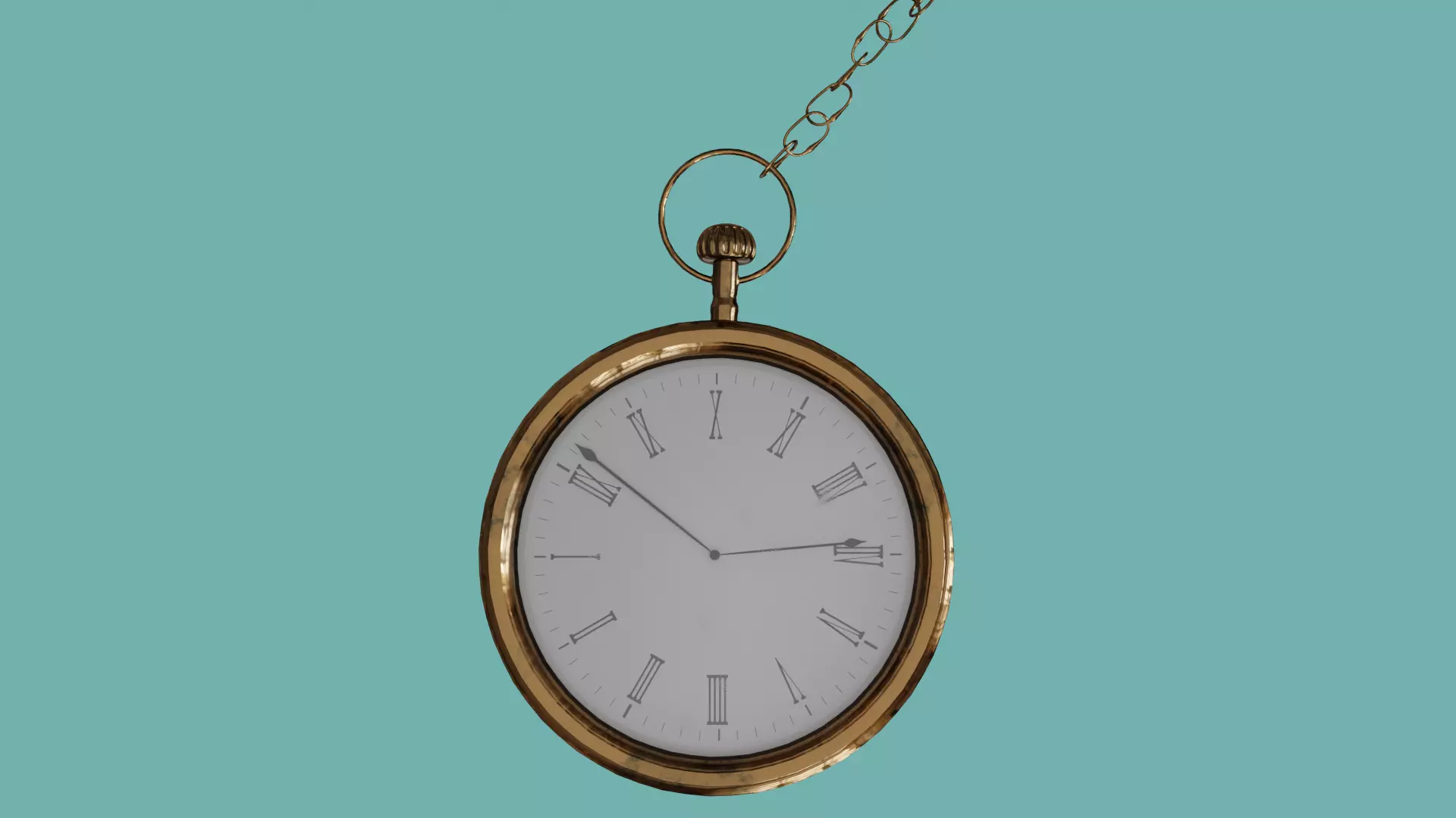 Antique Pocket Watch 3D model