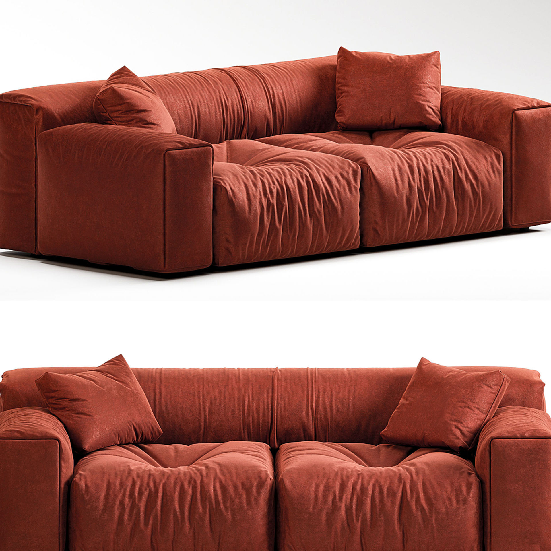 living divani SOFTWALL 3D model_2