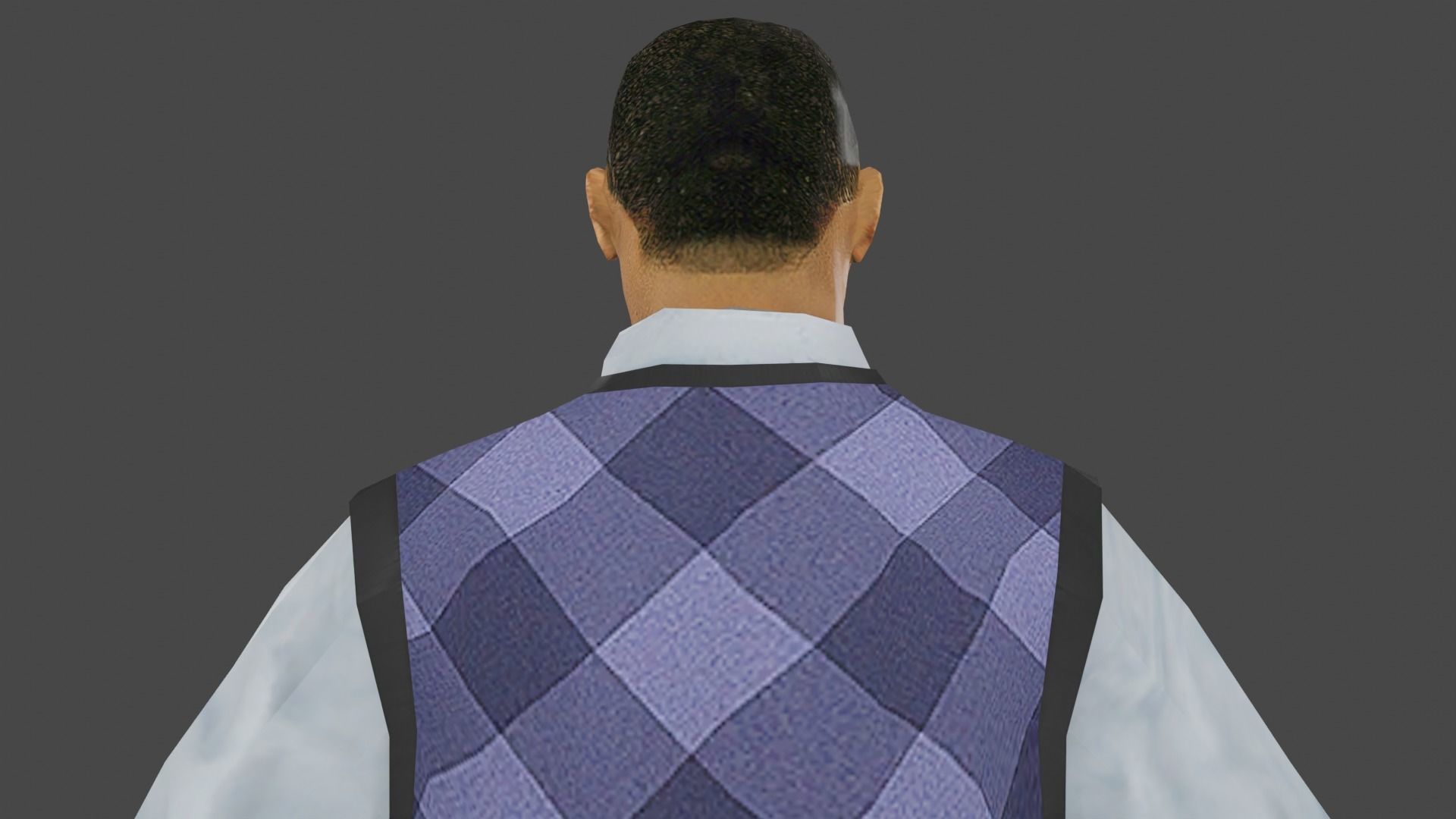 Businessman Low-poly 3D model_14