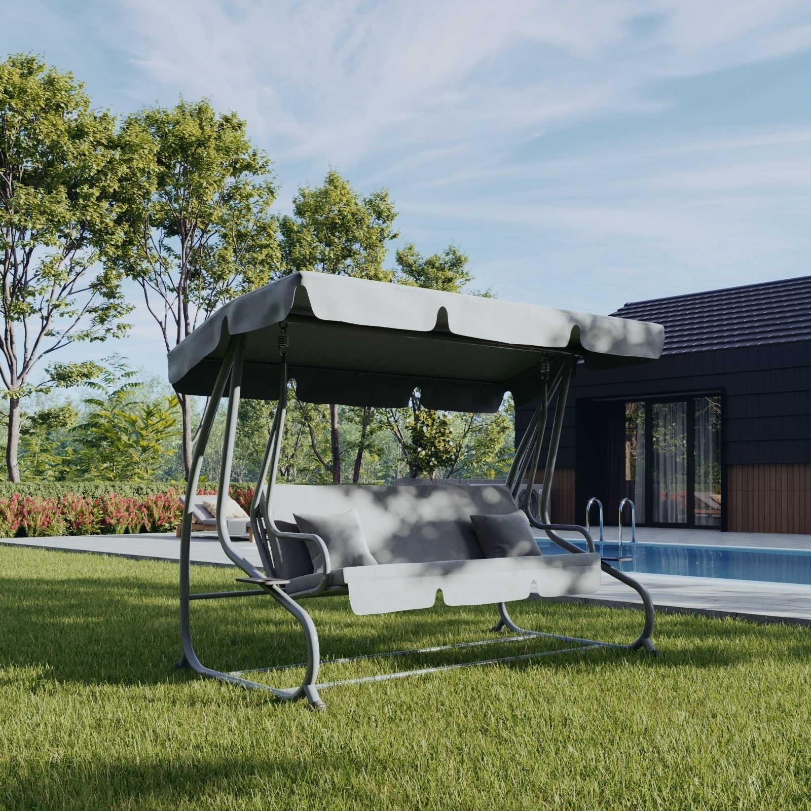 Garden swing Set 3D model_20