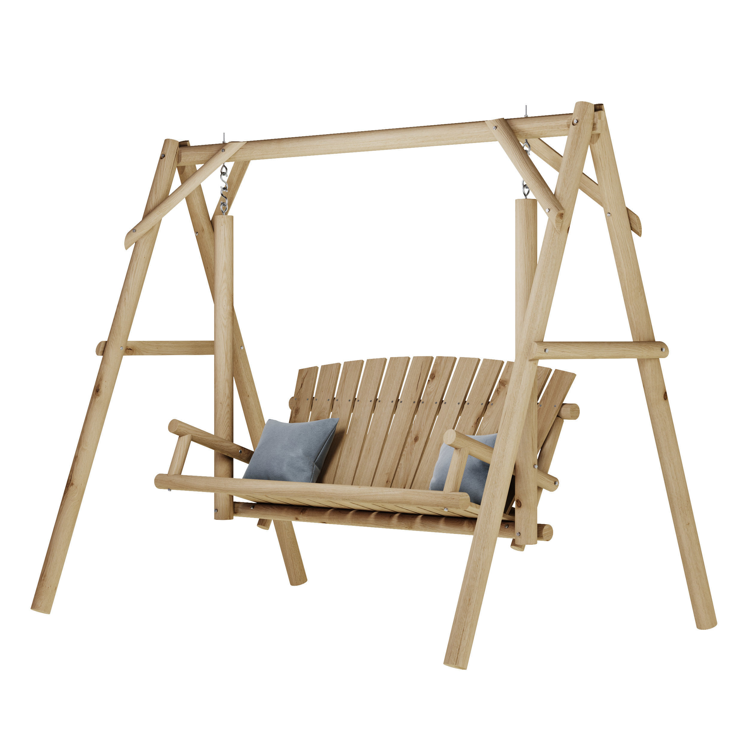 Garden swing Set 3D model_26