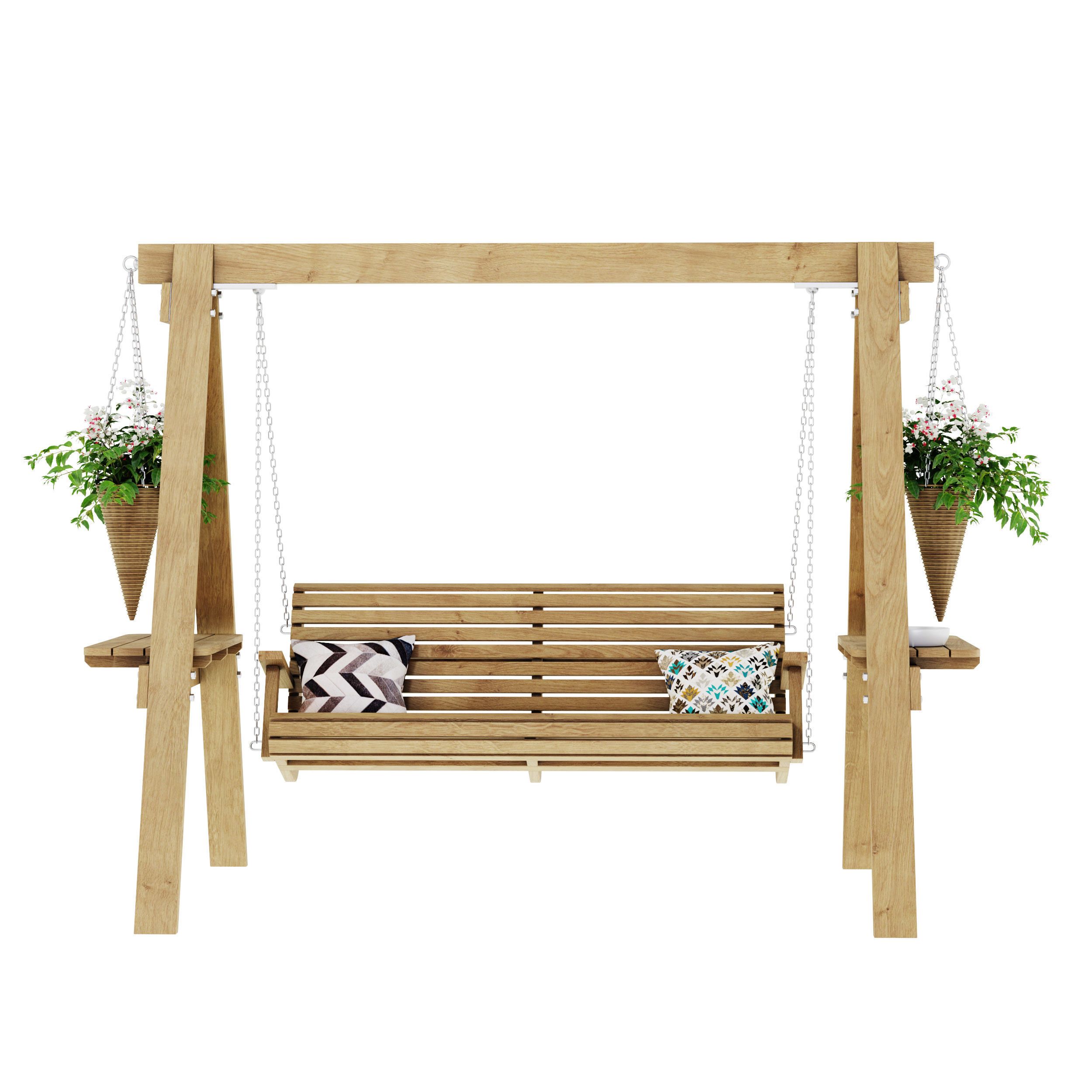 Garden swing Set 3D model_15