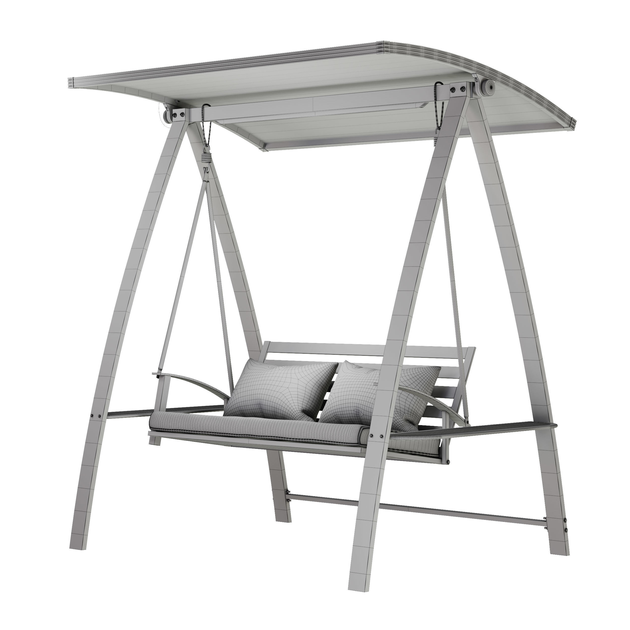 Garden swing Set 3D model_38