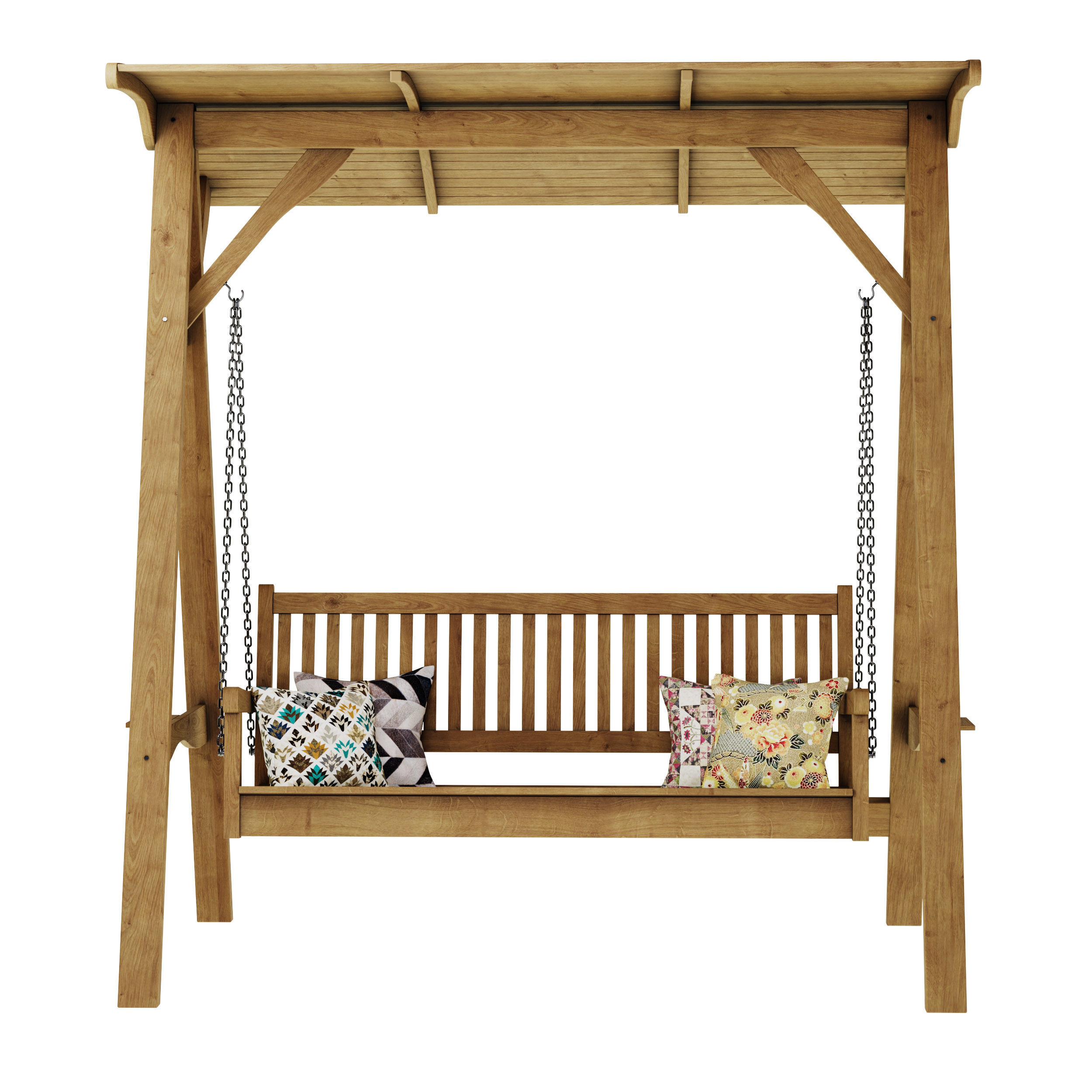 Garden swing Set 3D model_1