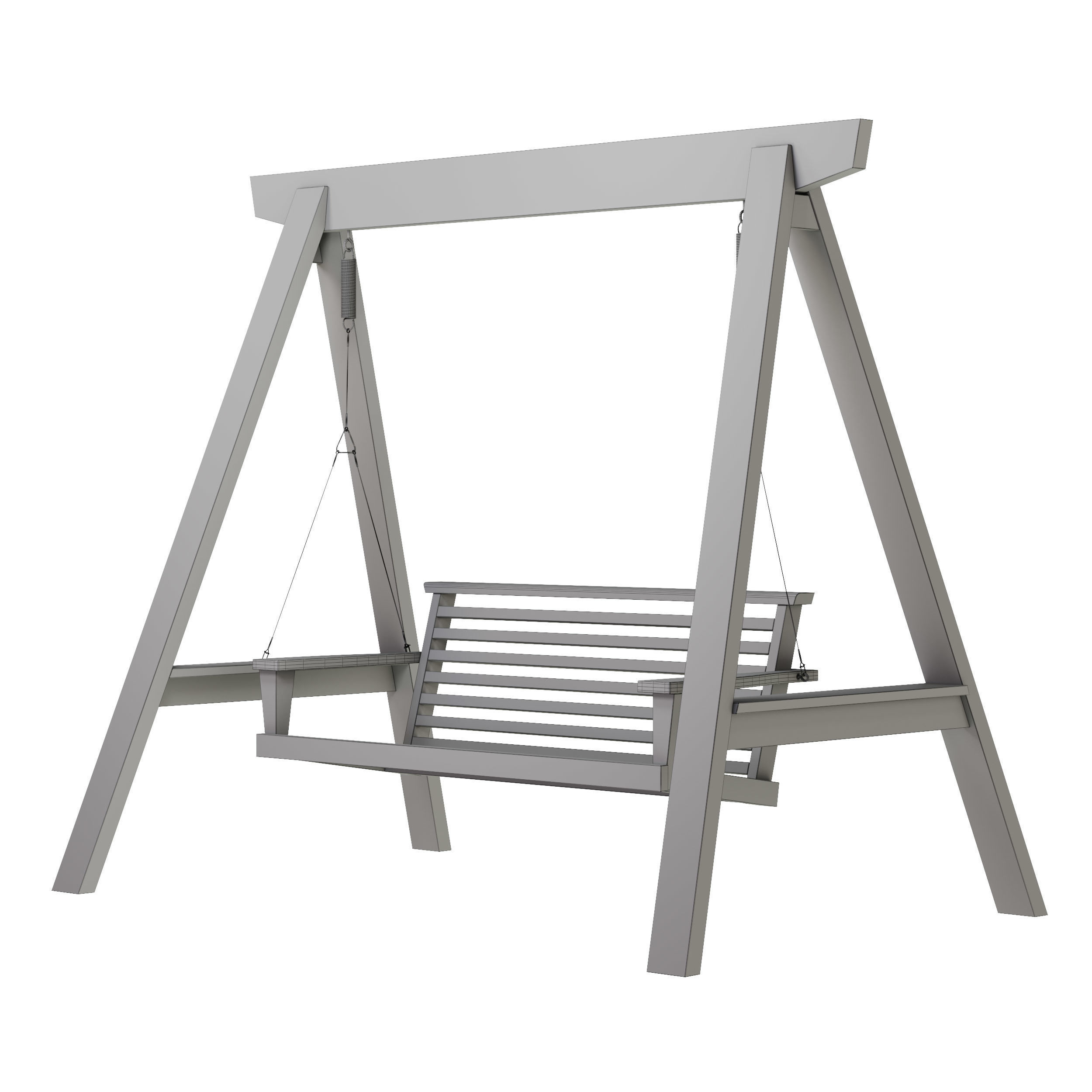 Garden swing Set 3D model_45