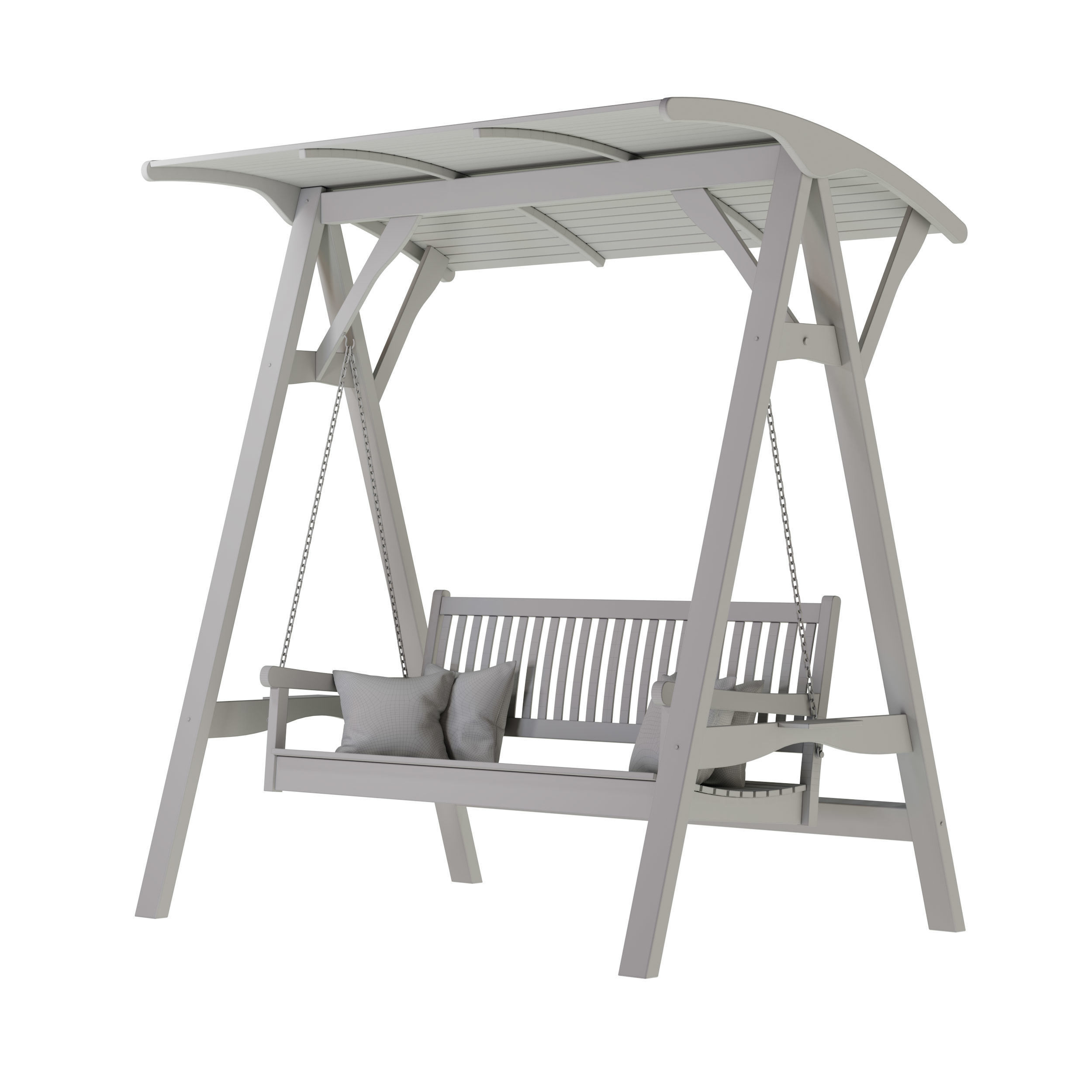 Garden swing Set 3D model_3