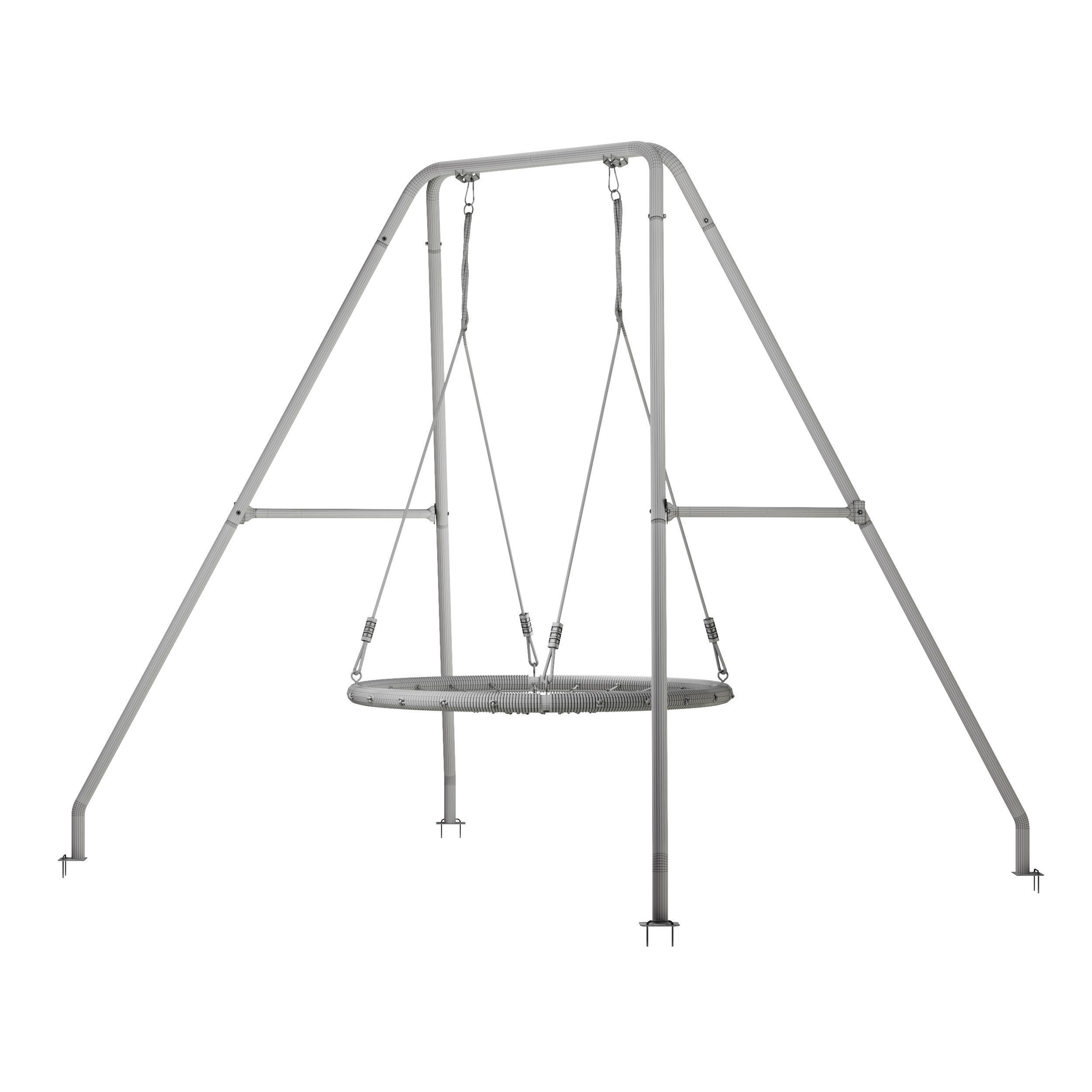 Garden swing Set 3D model_31