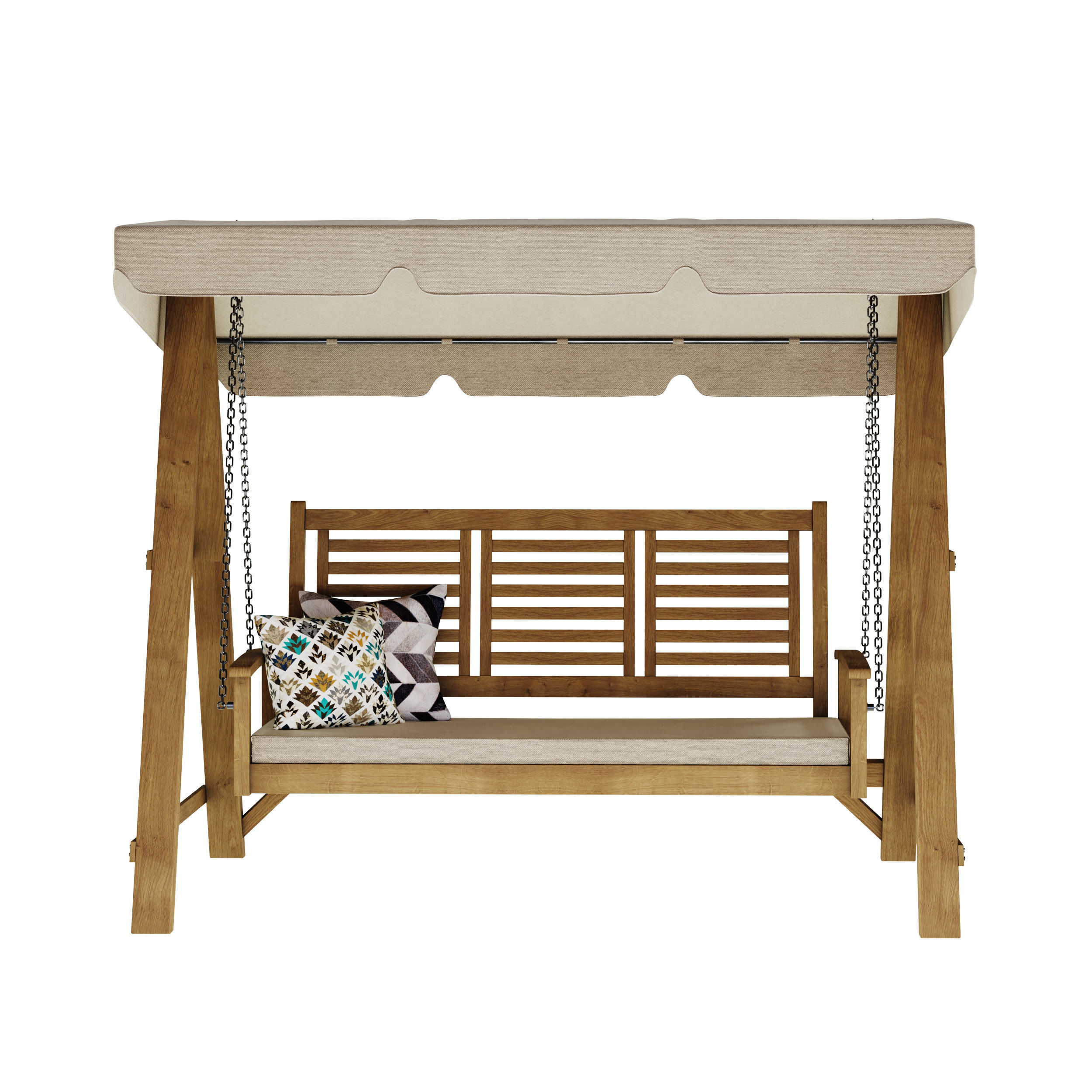 Garden swing Set 3D model_7