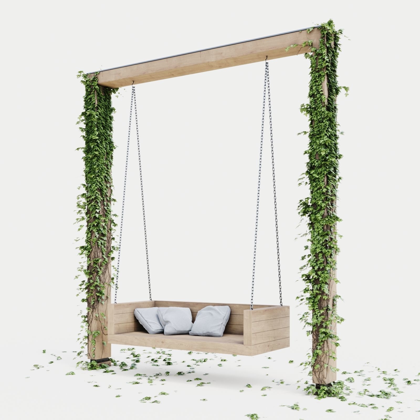 Garden swing Set 3D model_49