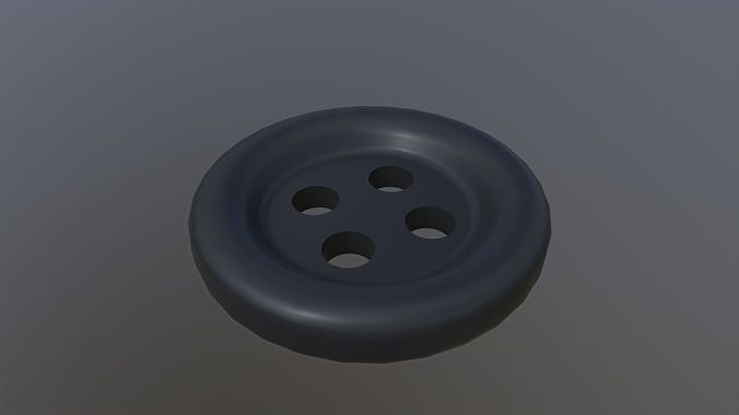 Clothing button 3D Model Low-poly 3D model