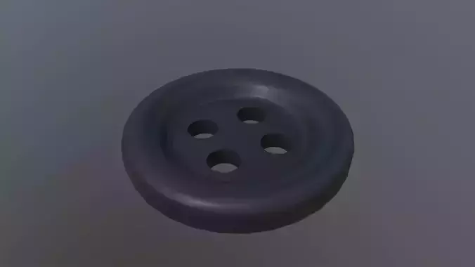 Clothing button 3D Model Low-poly 3D model