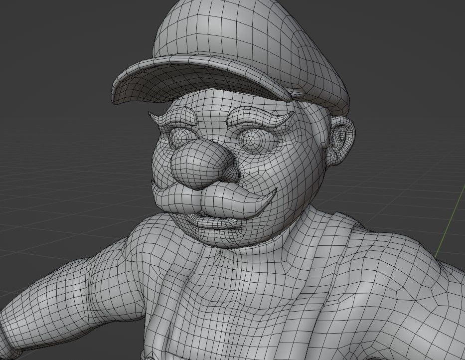 Super Maryo Low-poly 3D model_11