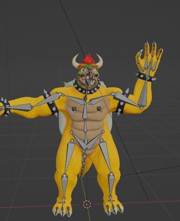 Super Maryo Low-poly 3D model_6