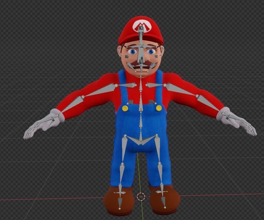 Super Maryo Low-poly 3D model_9