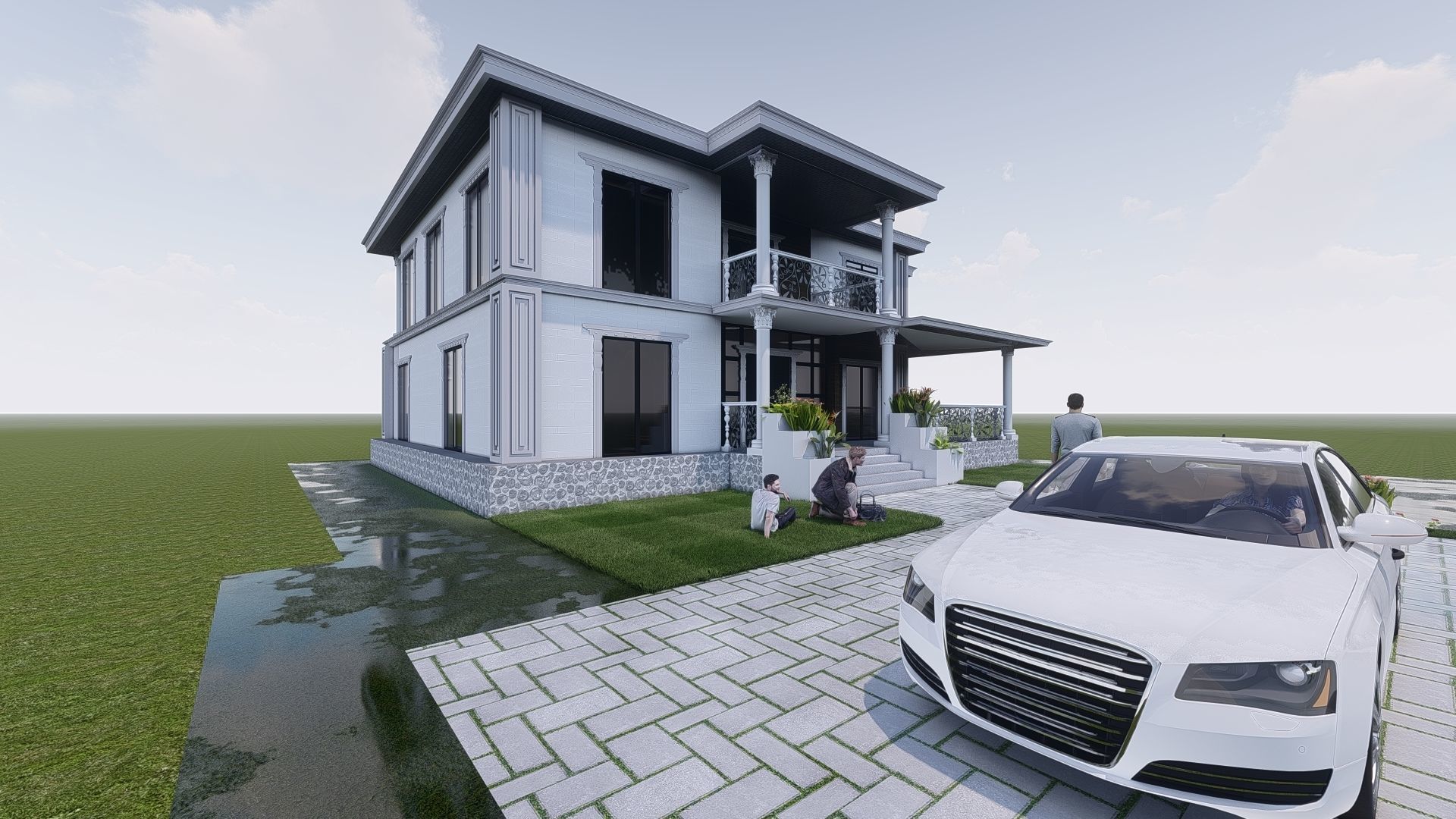 villa 3D print model_1