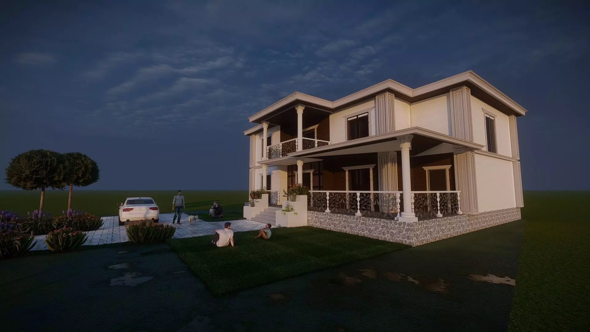 villa 3D print model_0