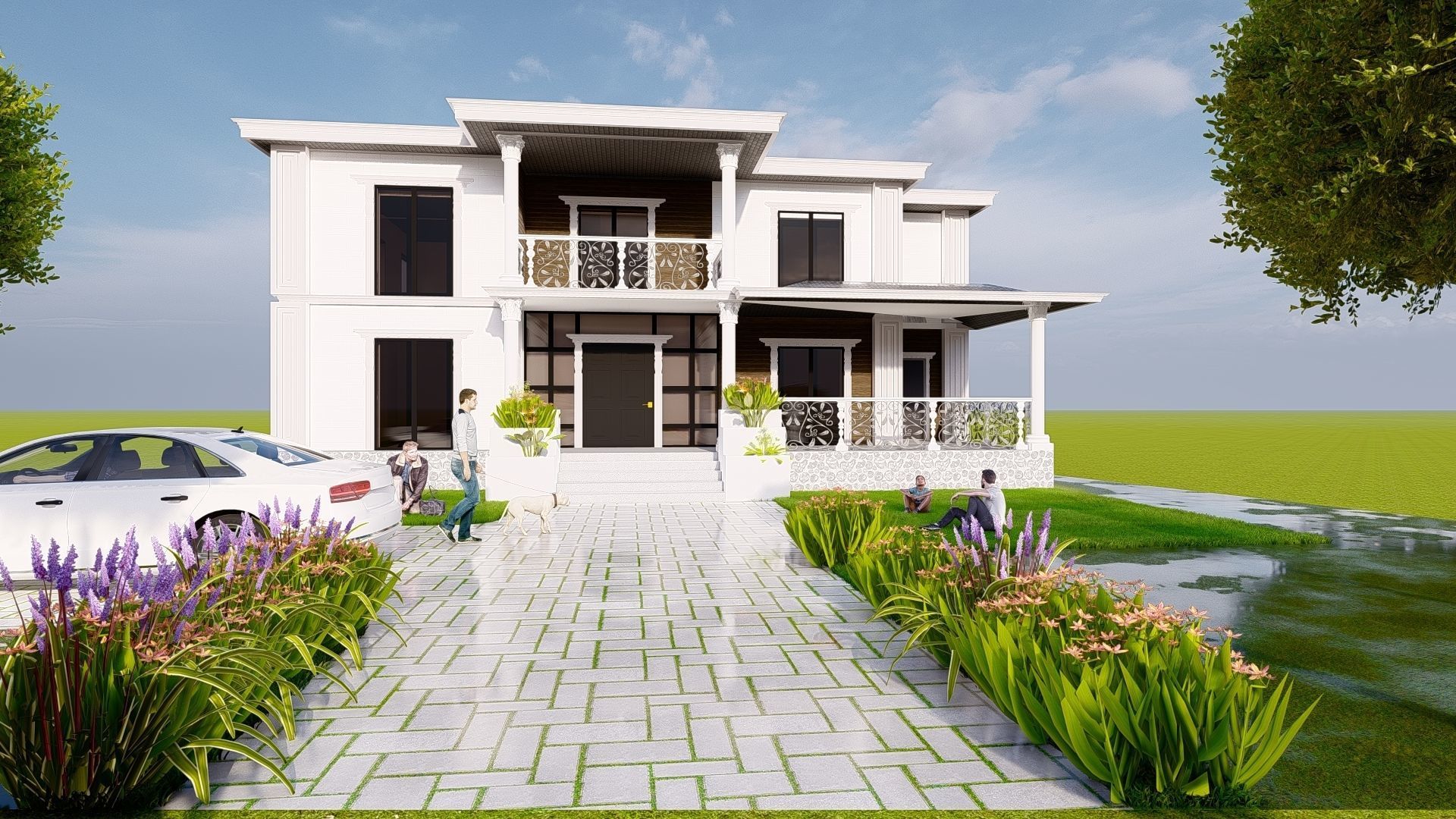 villa 3D print model_3