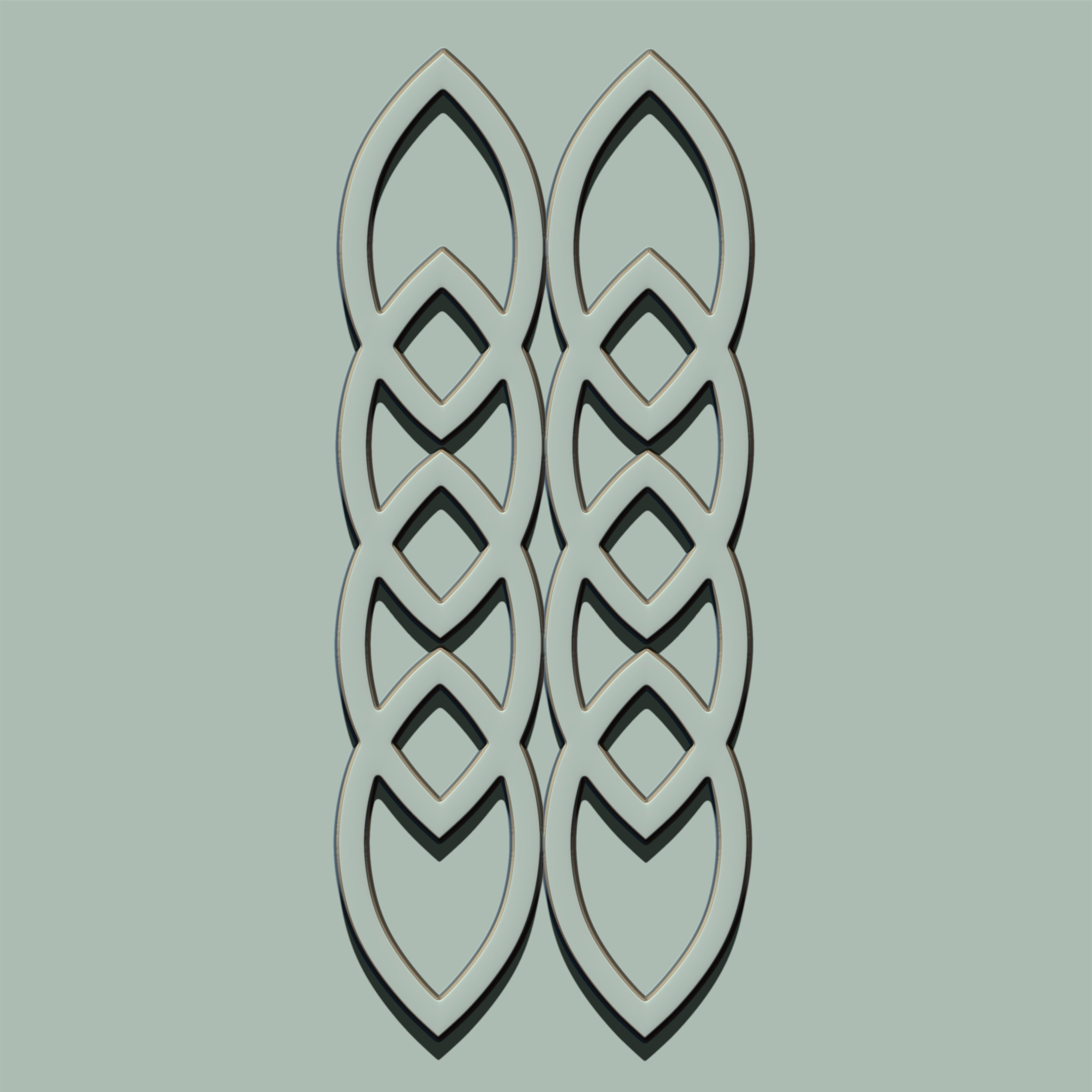 Grill Ornament IMM and VDM Brush for Zbrush Vol 2 Low-poly 3D model_10