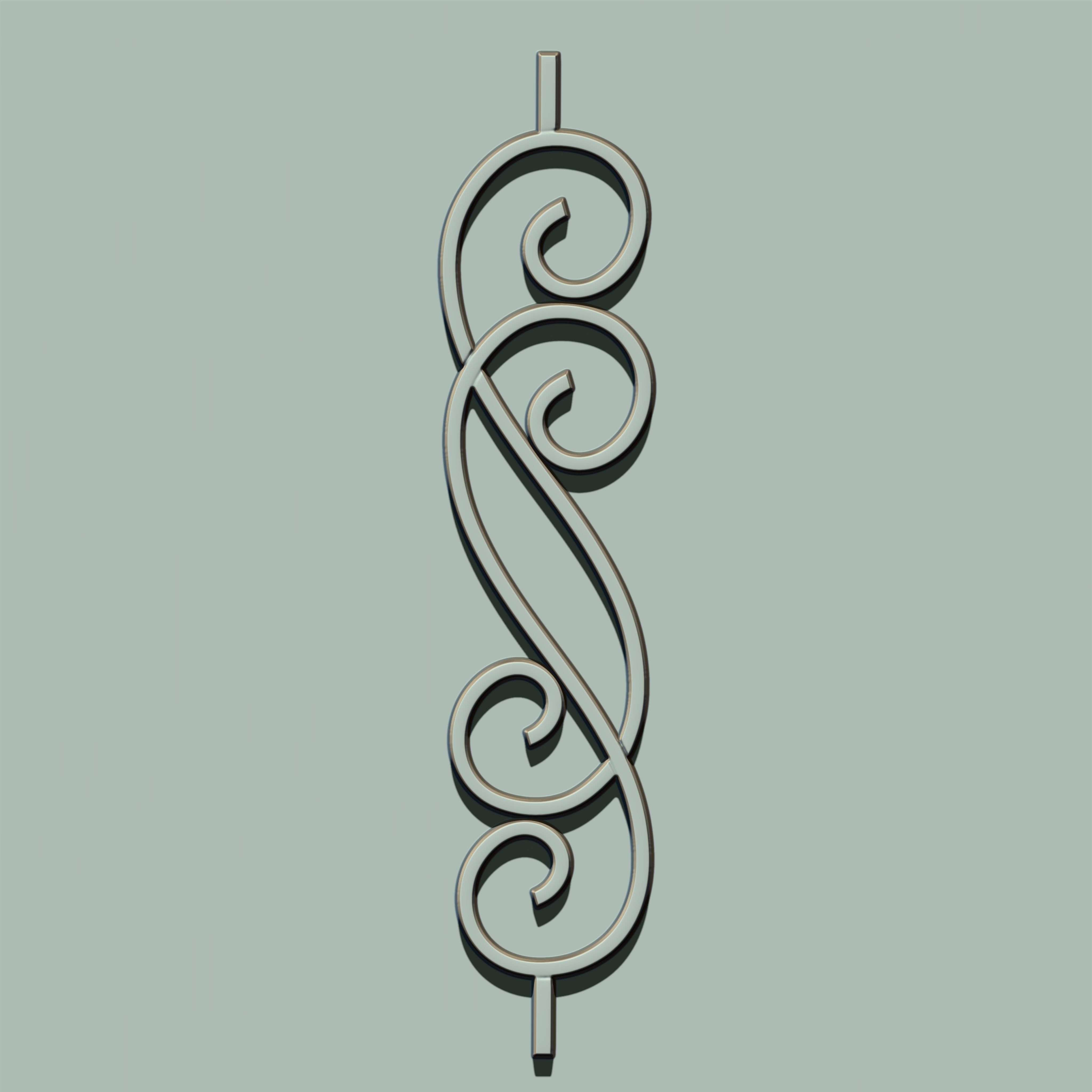 Grill Ornament IMM and VDM Brush for Zbrush Vol 2 Low-poly 3D model_14