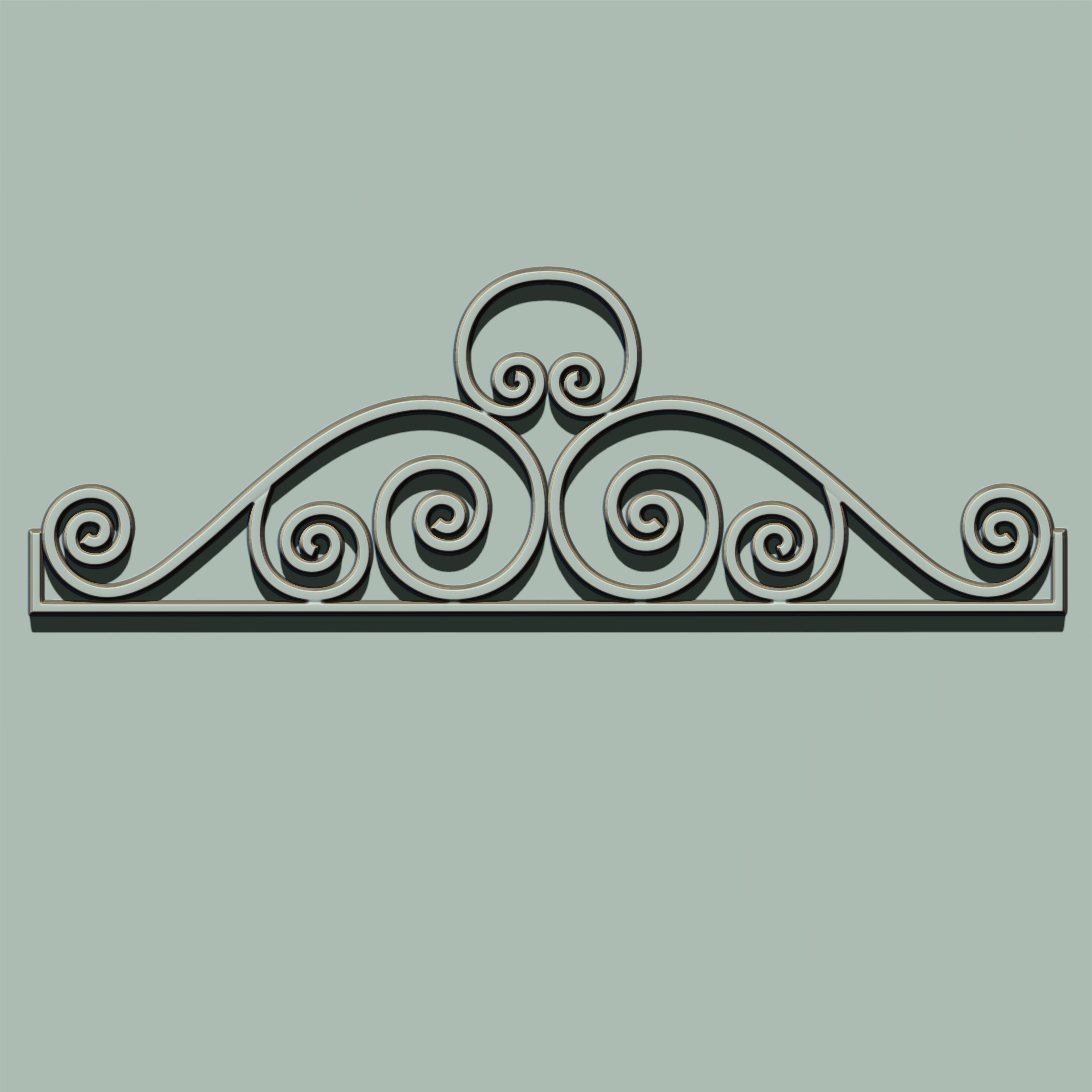 Grill Ornament IMM and VDM Brush for Zbrush Vol 2 Low-poly 3D model_22