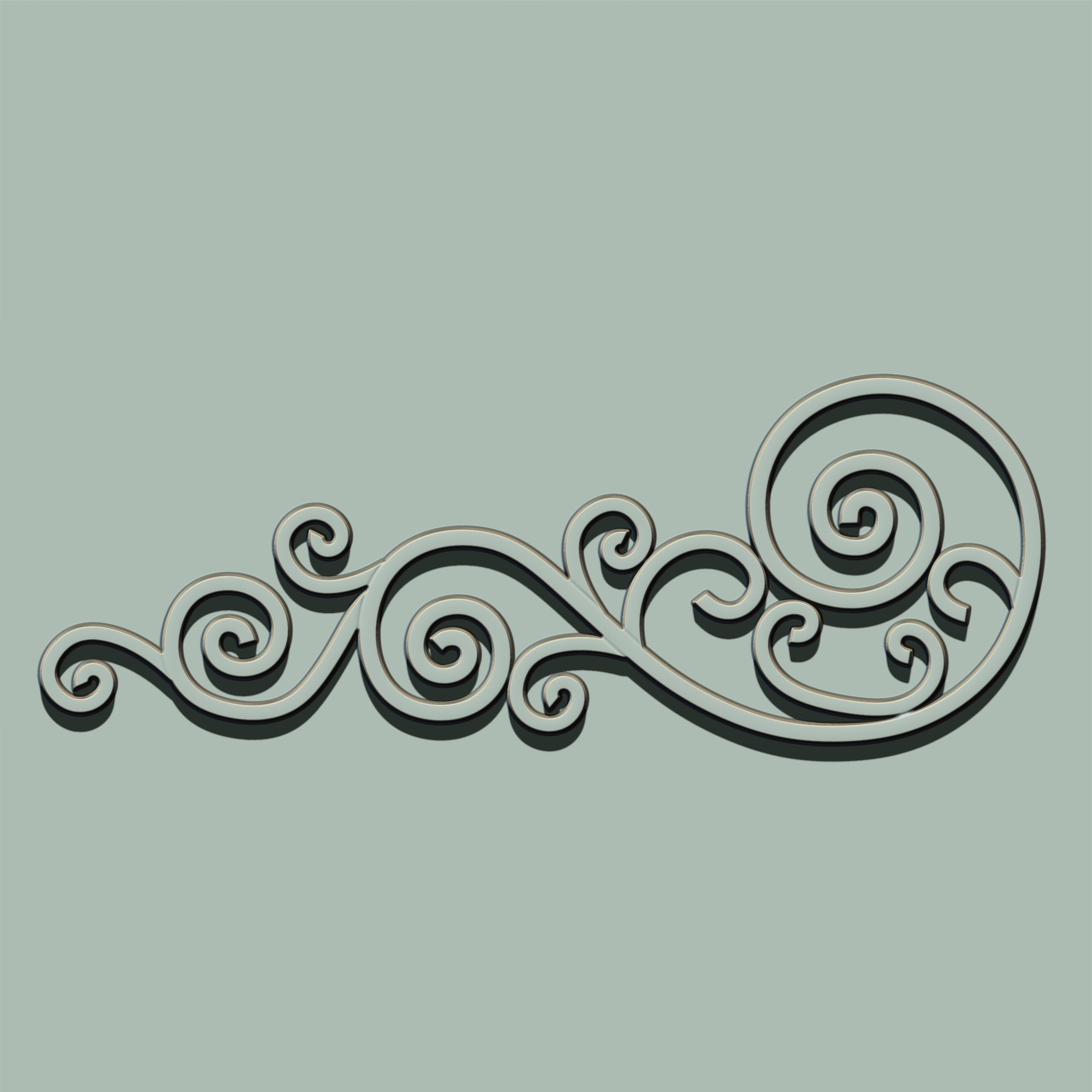 Grill Ornament IMM and VDM Brush for Zbrush Vol 2 Low-poly 3D model_28