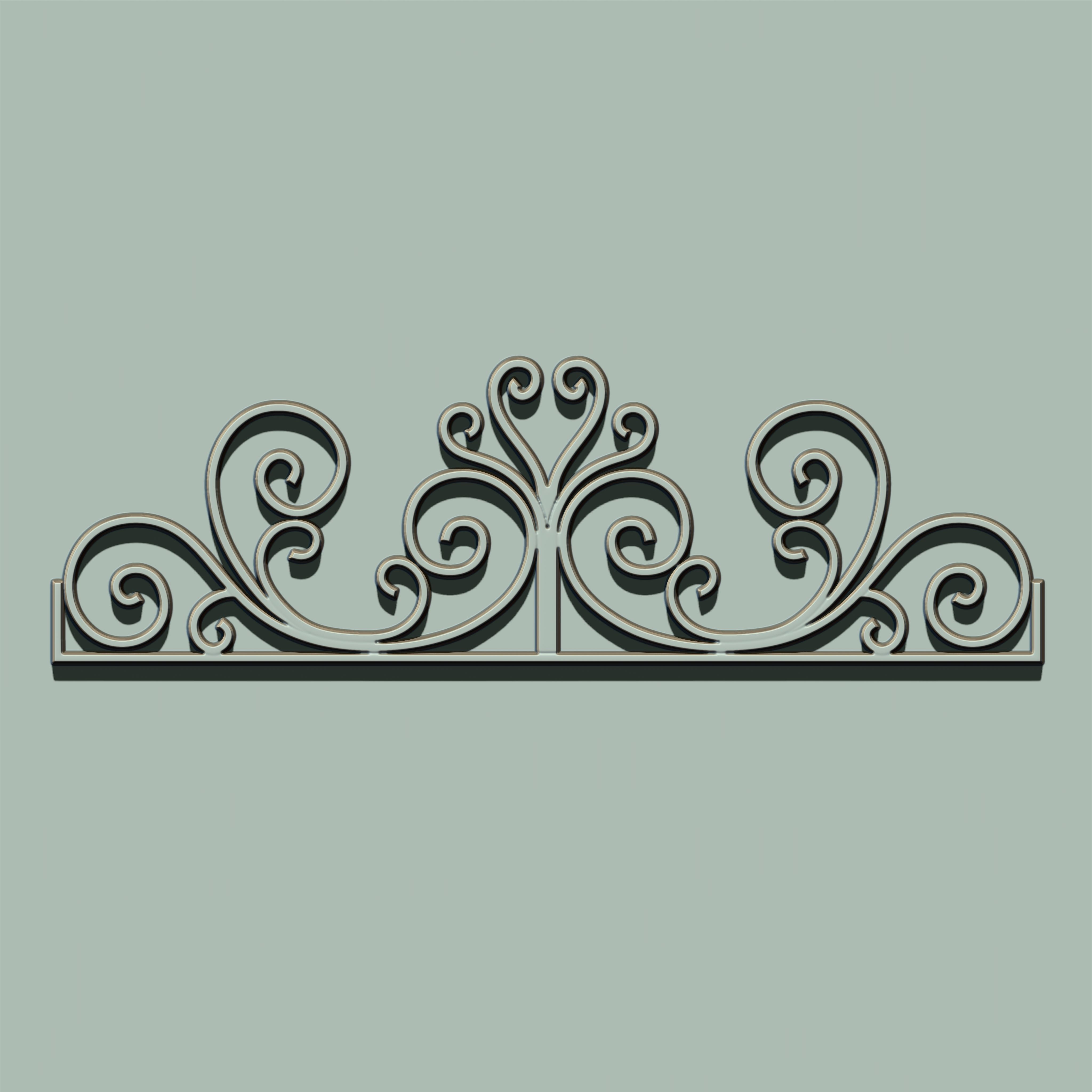 Grill Ornament IMM and VDM Brush for Zbrush Vol 2 Low-poly 3D model_26