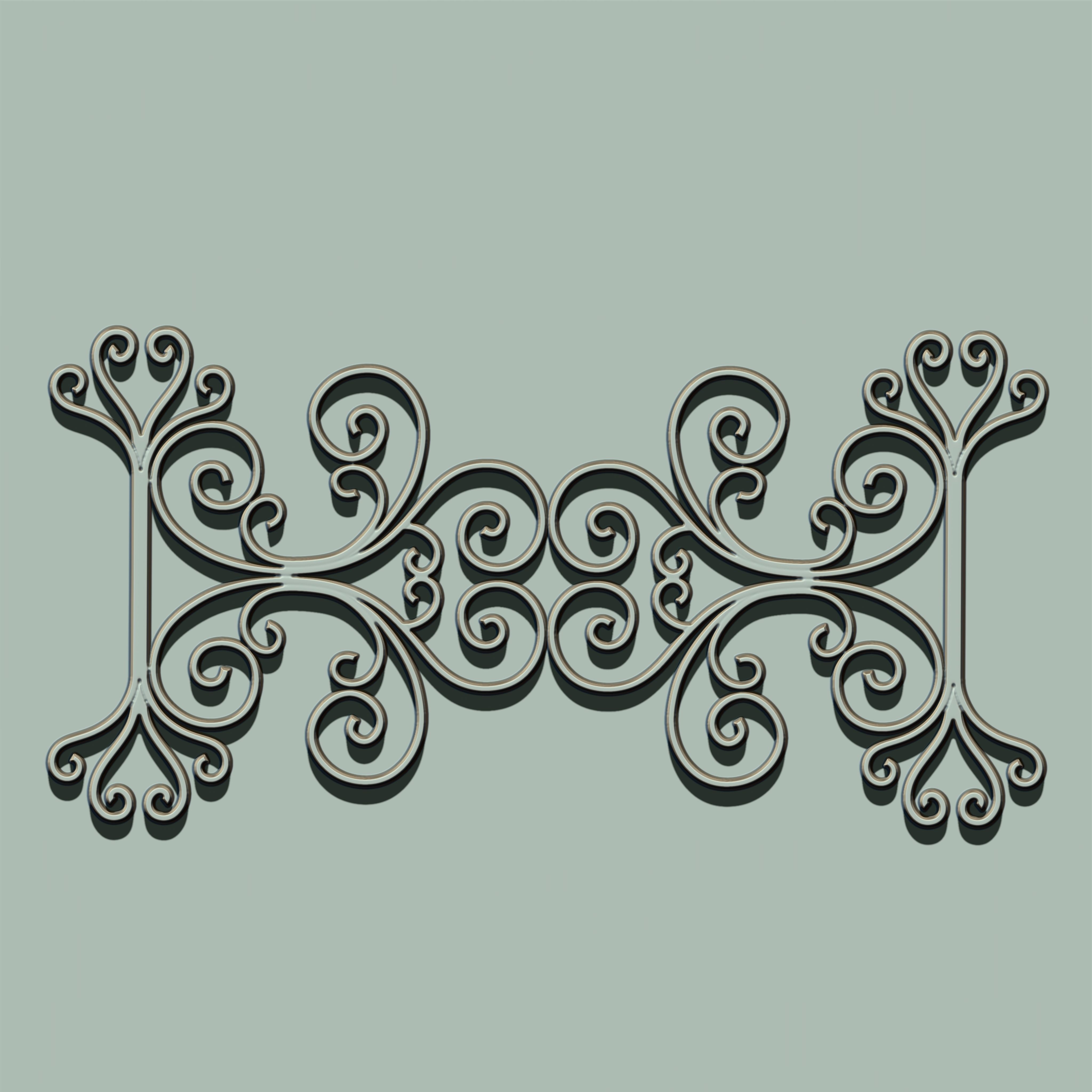 Grill Ornament IMM and VDM Brush for Zbrush Vol 2 Low-poly 3D model_27