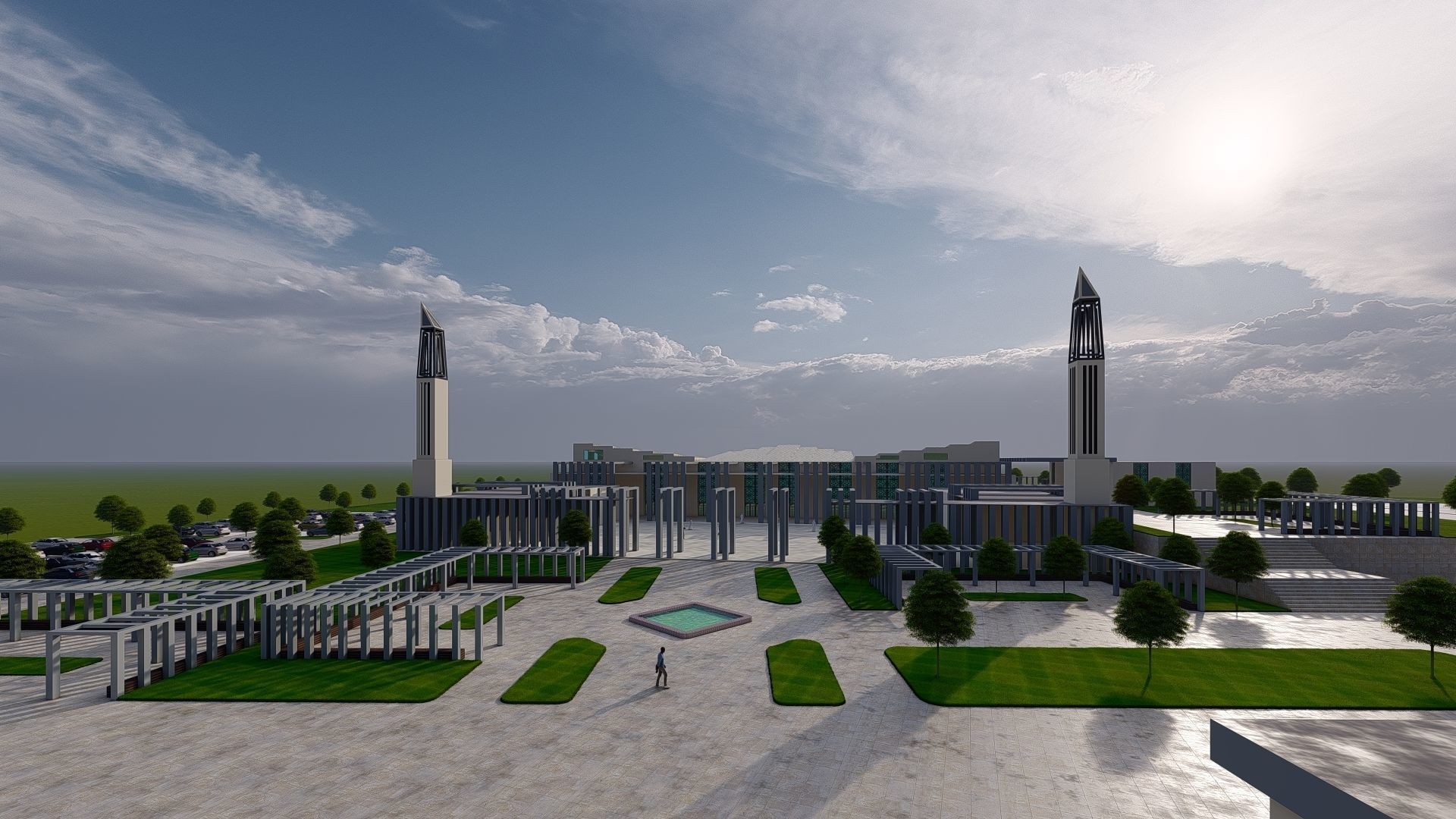 contemporary mosque 3D print model_6