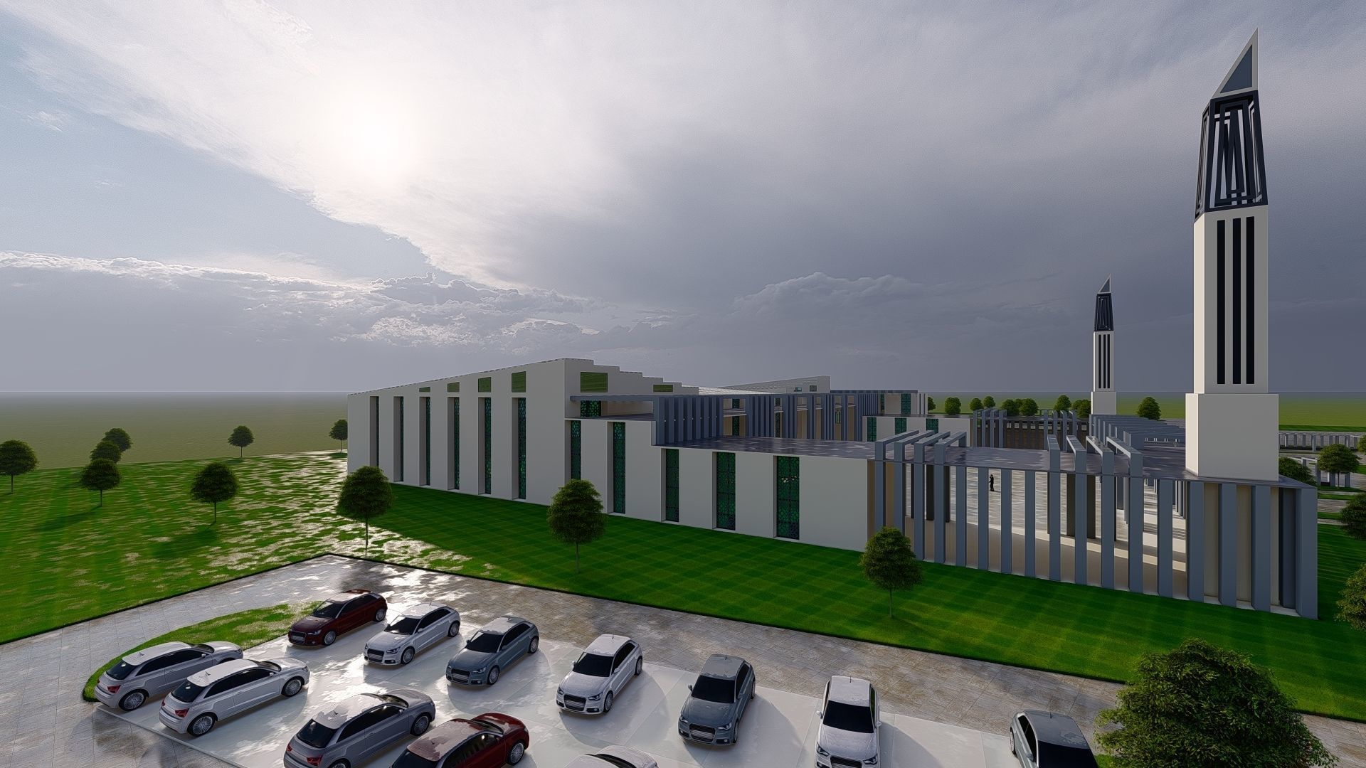 contemporary mosque 3D print model_4