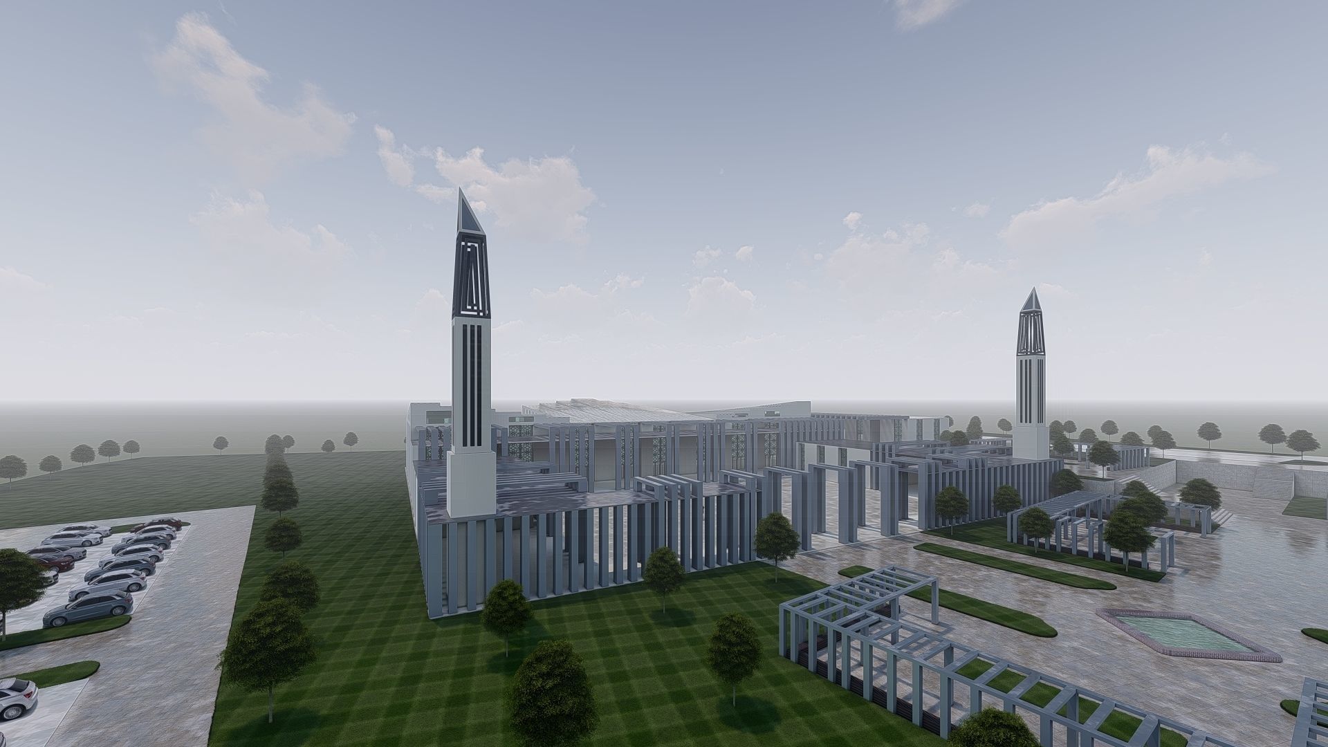 contemporary mosque 3D print model_1