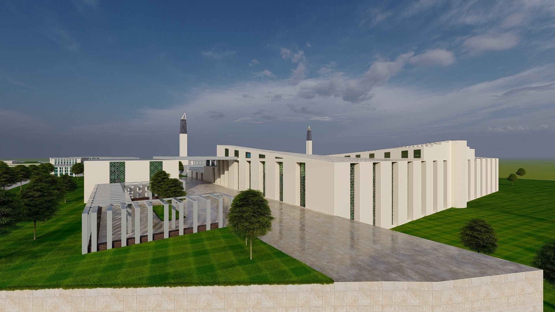 contemporary mosque 3D print model_3