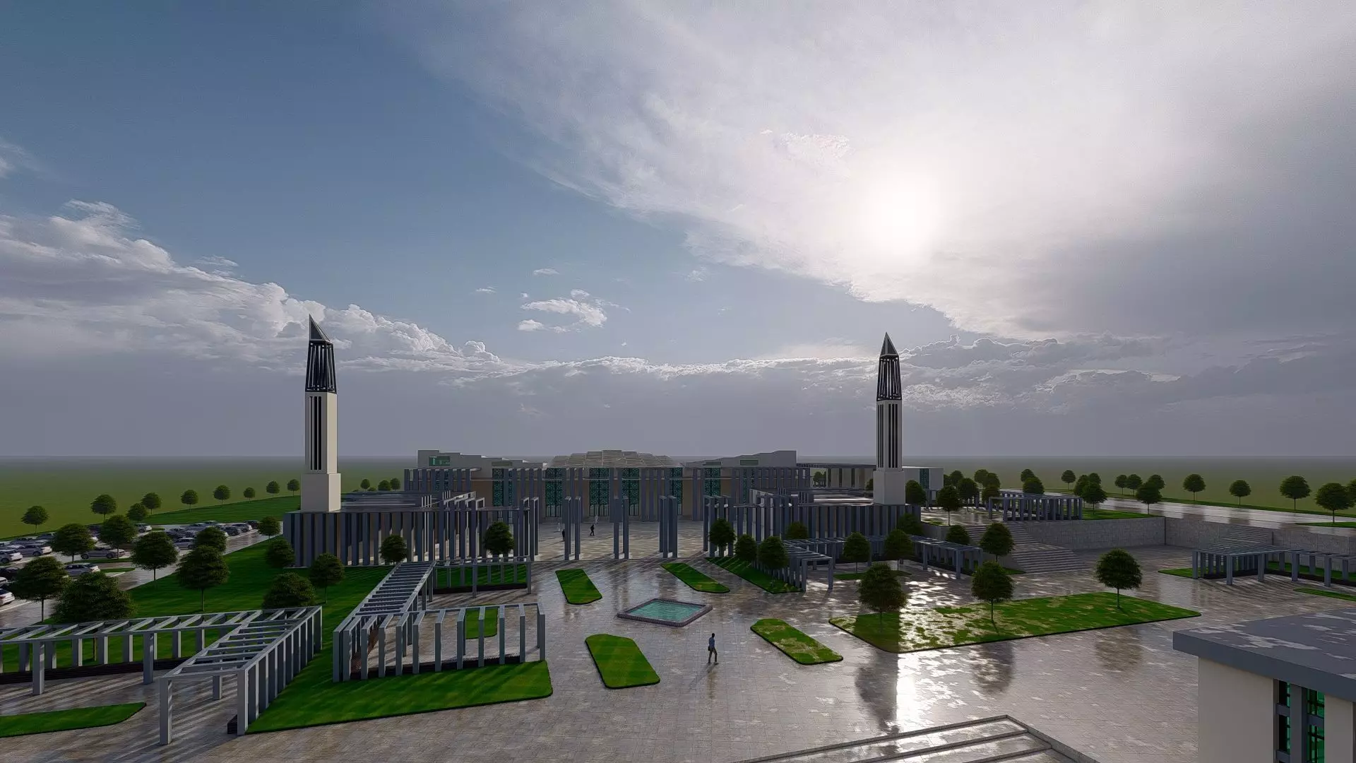 contemporary mosque 3D print model_0