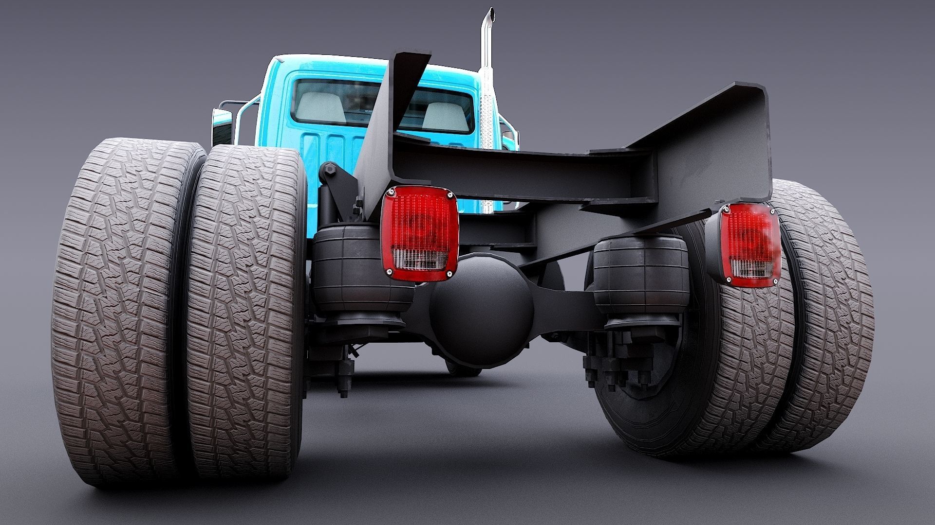 Freightliner M2 106 Day Cab truck Low-poly 3D model_25