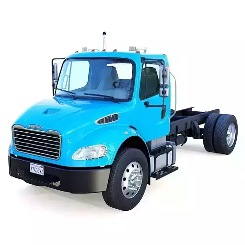 Freightliner M2 106 Day Cab truck Low-poly 3D model