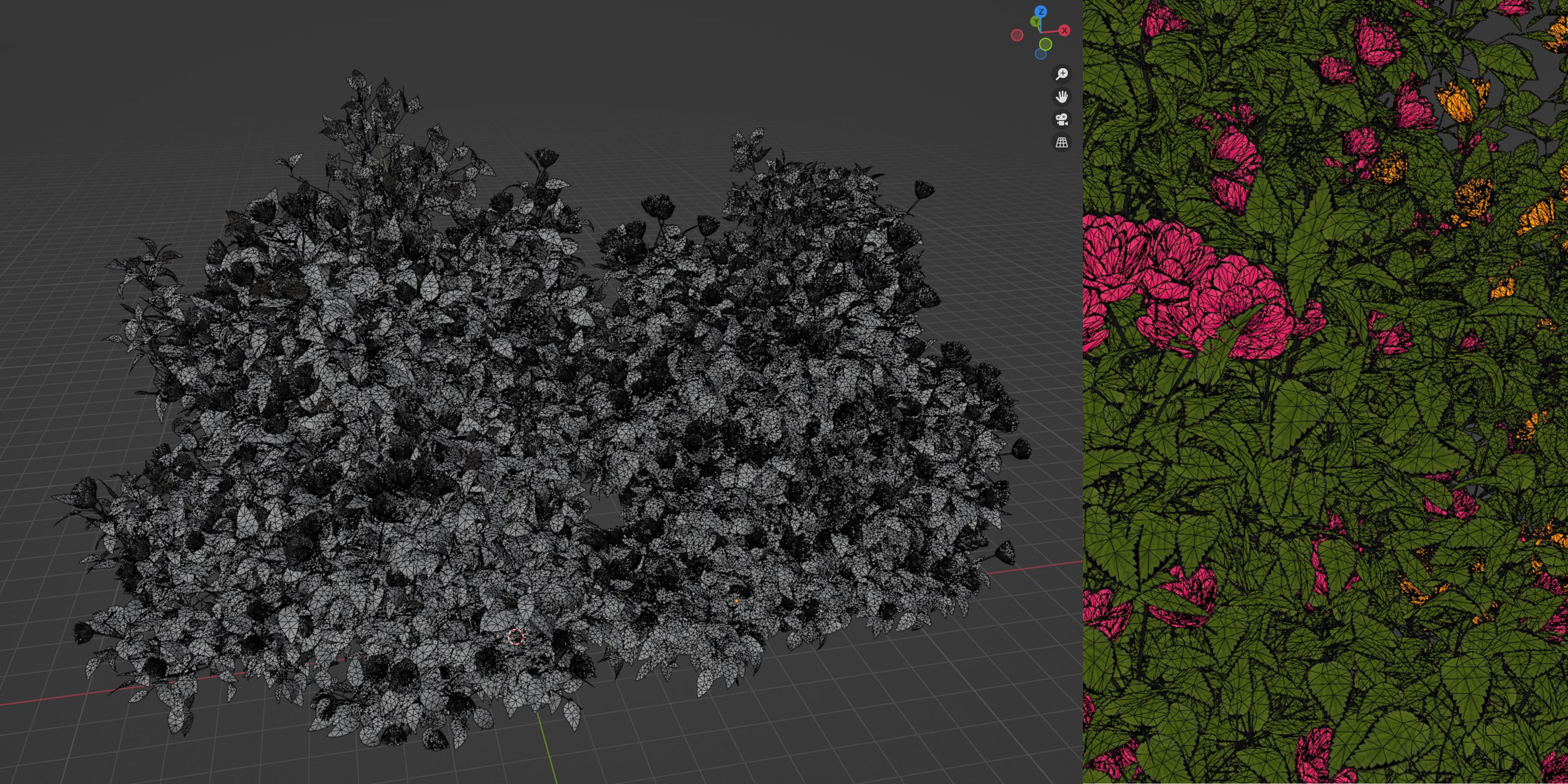 collection flowering bush vol 4-Blender 3D model_5