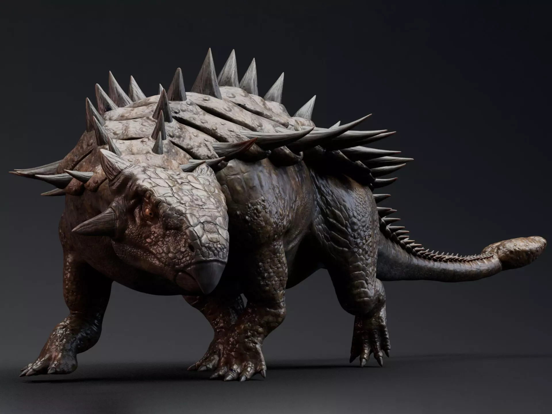 Dinosaur Ankylosaurus Real Dinosaur Series - 101 Animations Low-poly 3D model