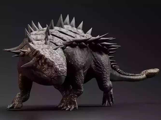 Ankylosaurus Real Dinosaur Series - 101 Animations Low-poly 3D model