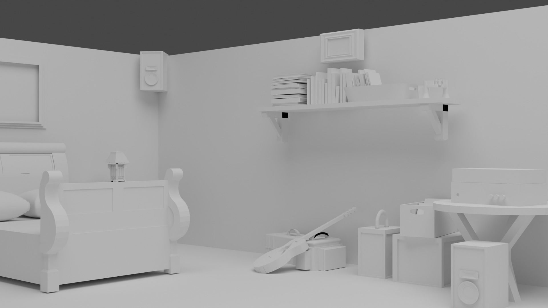 Joel house Low-poly 3D model_8