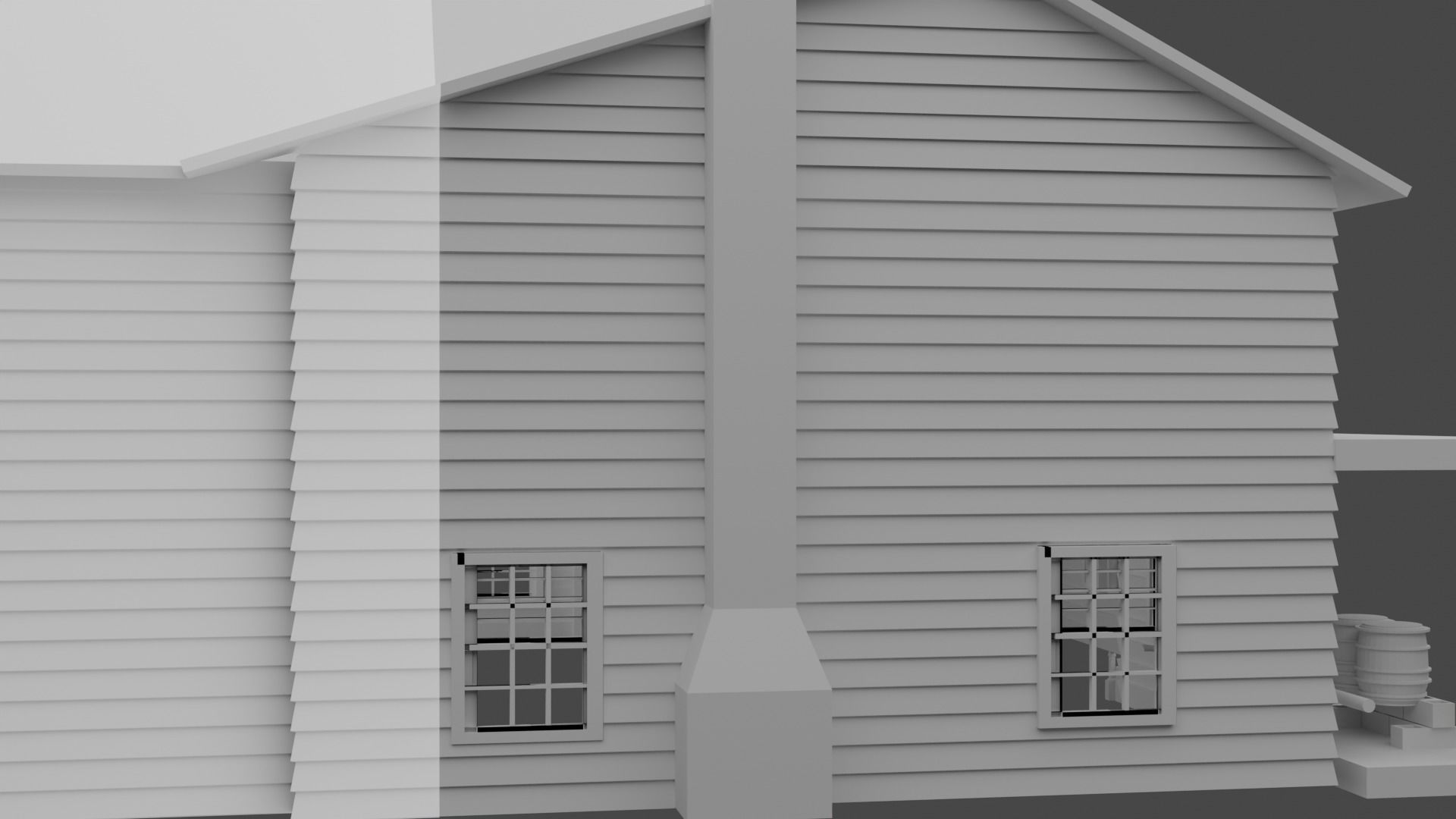 Joel house Low-poly 3D model_3
