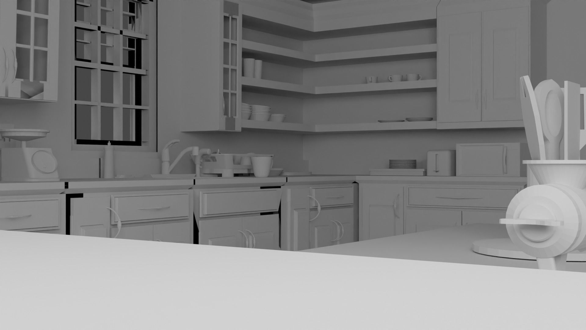 Joel house Low-poly 3D model_11