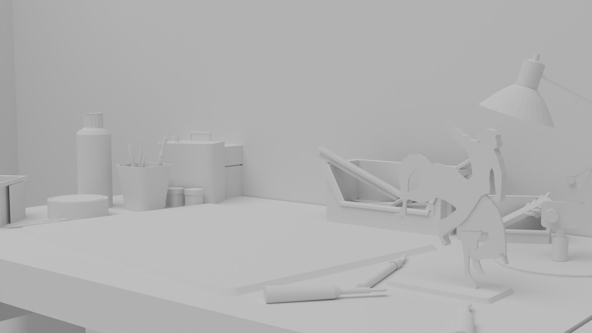 Joel house Low-poly 3D model_9