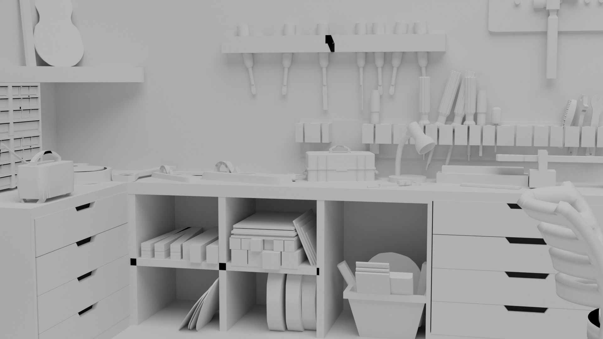 Joel house Low-poly 3D model_5