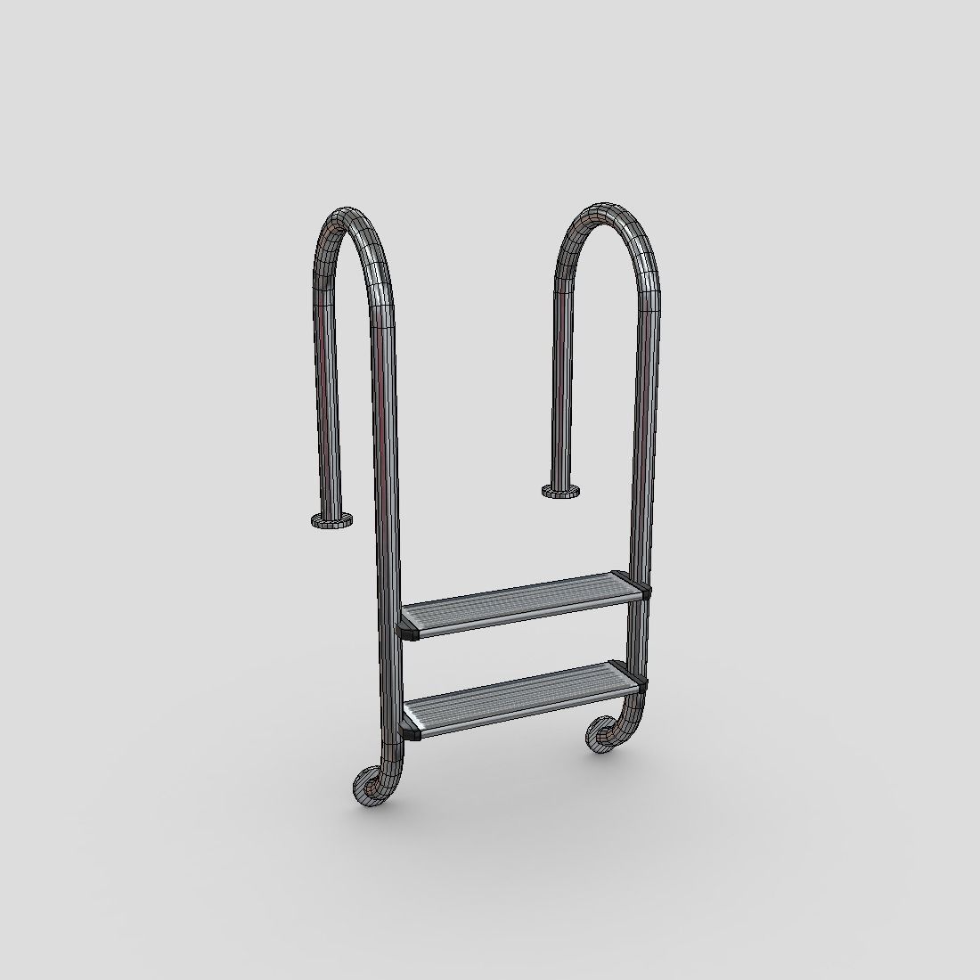CC0 - Pool Ladder 3 Free low-poly 3D model_2