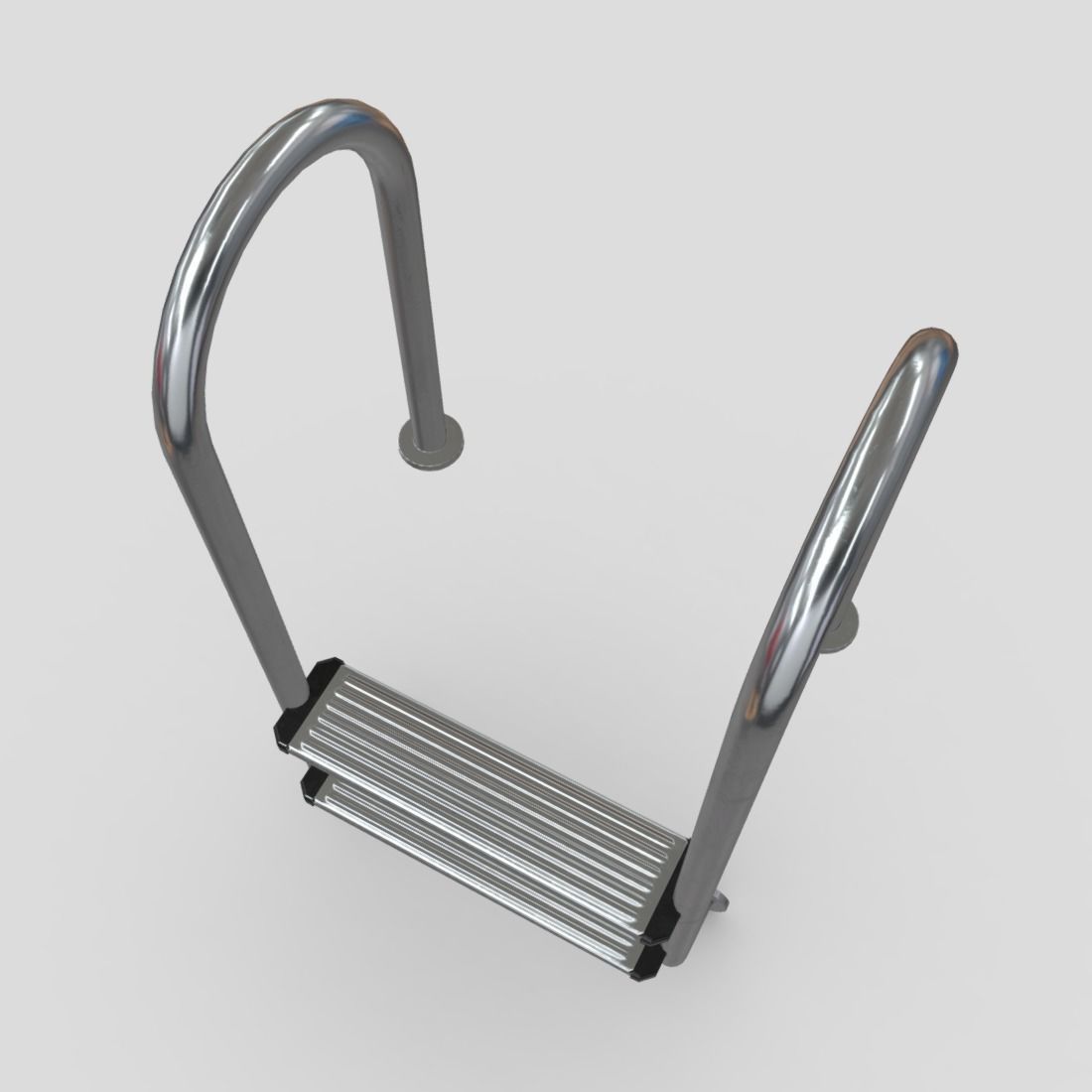CC0 - Pool Ladder 3 Free low-poly 3D model_7