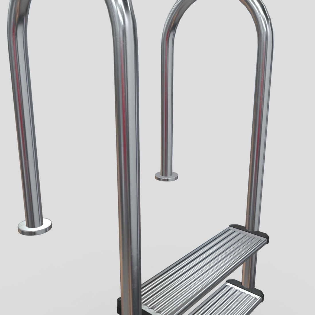 CC0 - Pool Ladder 3 Free low-poly 3D model_13