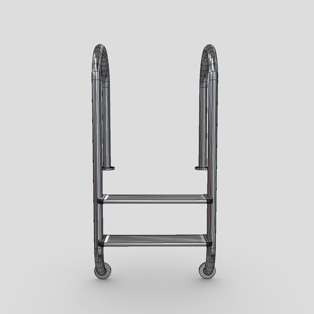 CC0 - Pool Ladder 3 Free low-poly 3D model_4