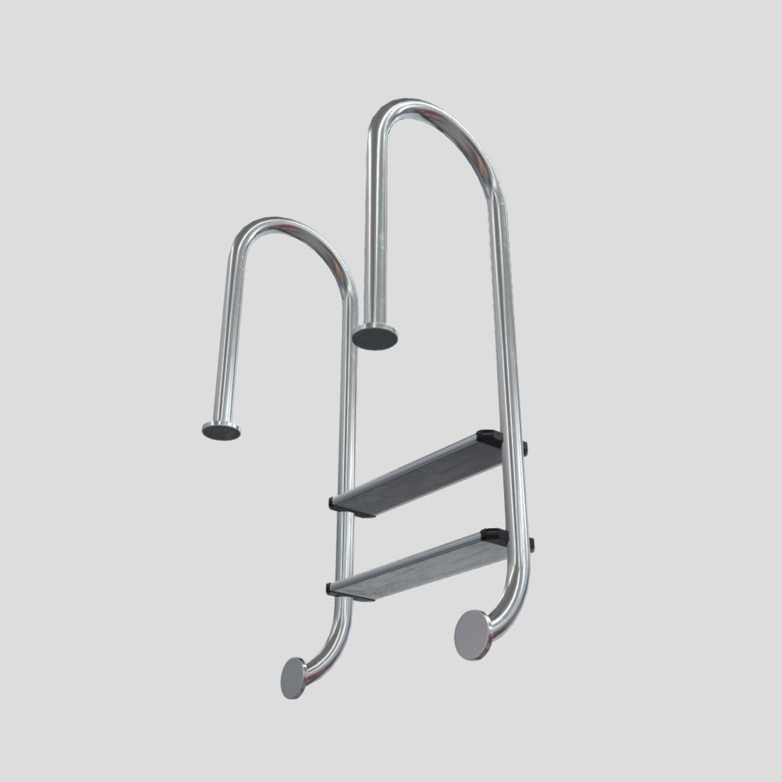 CC0 - Pool Ladder 3 Free low-poly 3D model_9